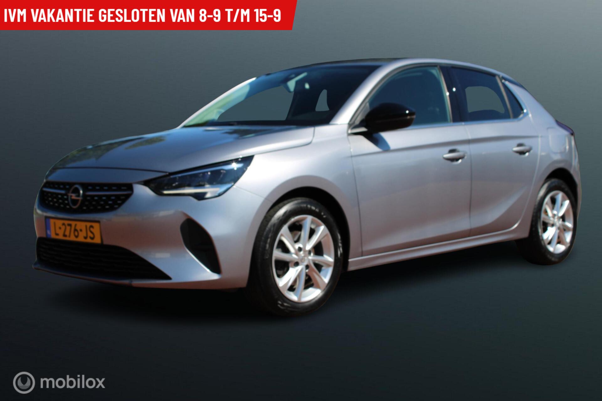 Opel Corsa 1.2 Turbo 100 PK Elegance, Pdc, Navi/app connect, Cruise, Donker glas, 16 Inch LMV, Half leer/stof, DAB Audio 2021 - voorkant