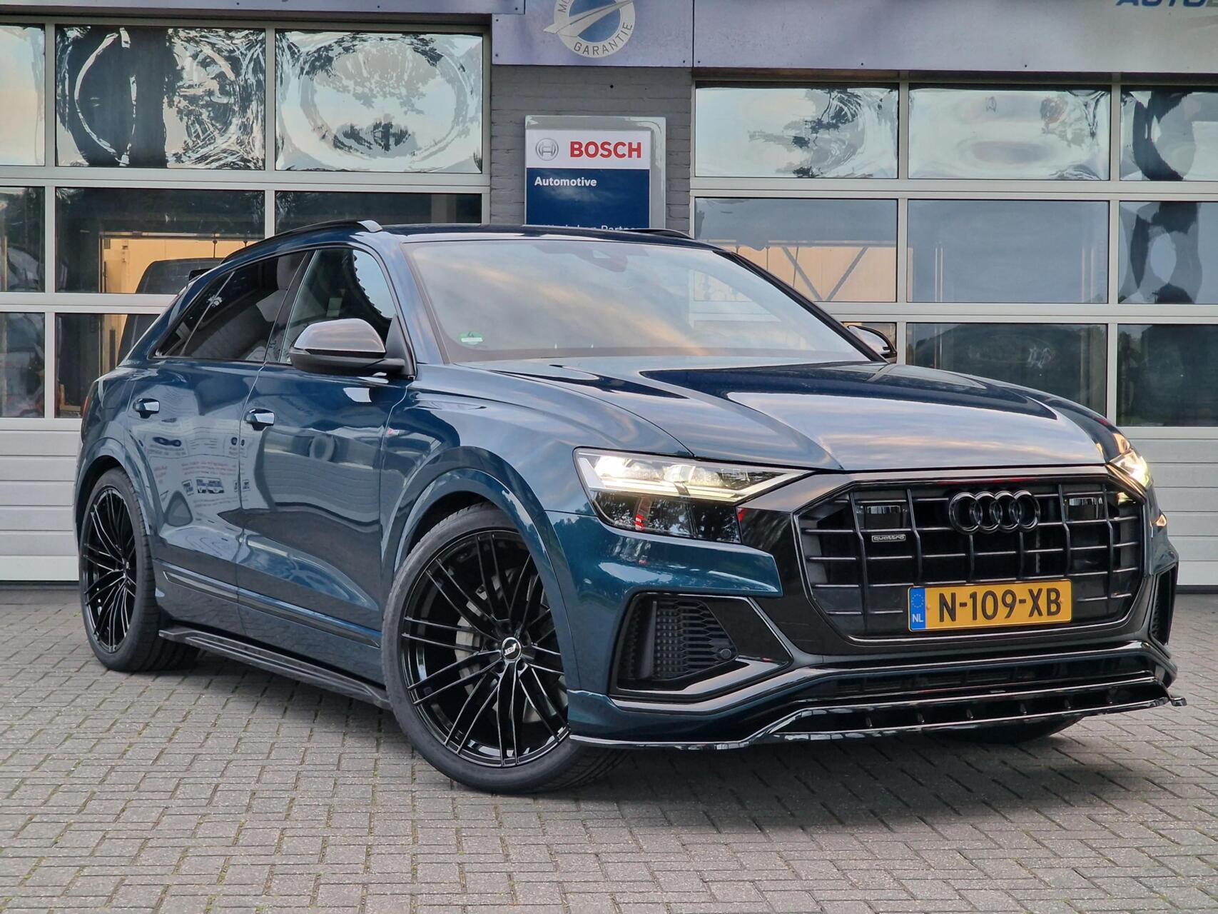 Audi Q8 55 TFSI e quattro 422PK S-Line | SOH 91% | Luchtvering |irtual | Sfeer | Leer | 2022 - voorkant