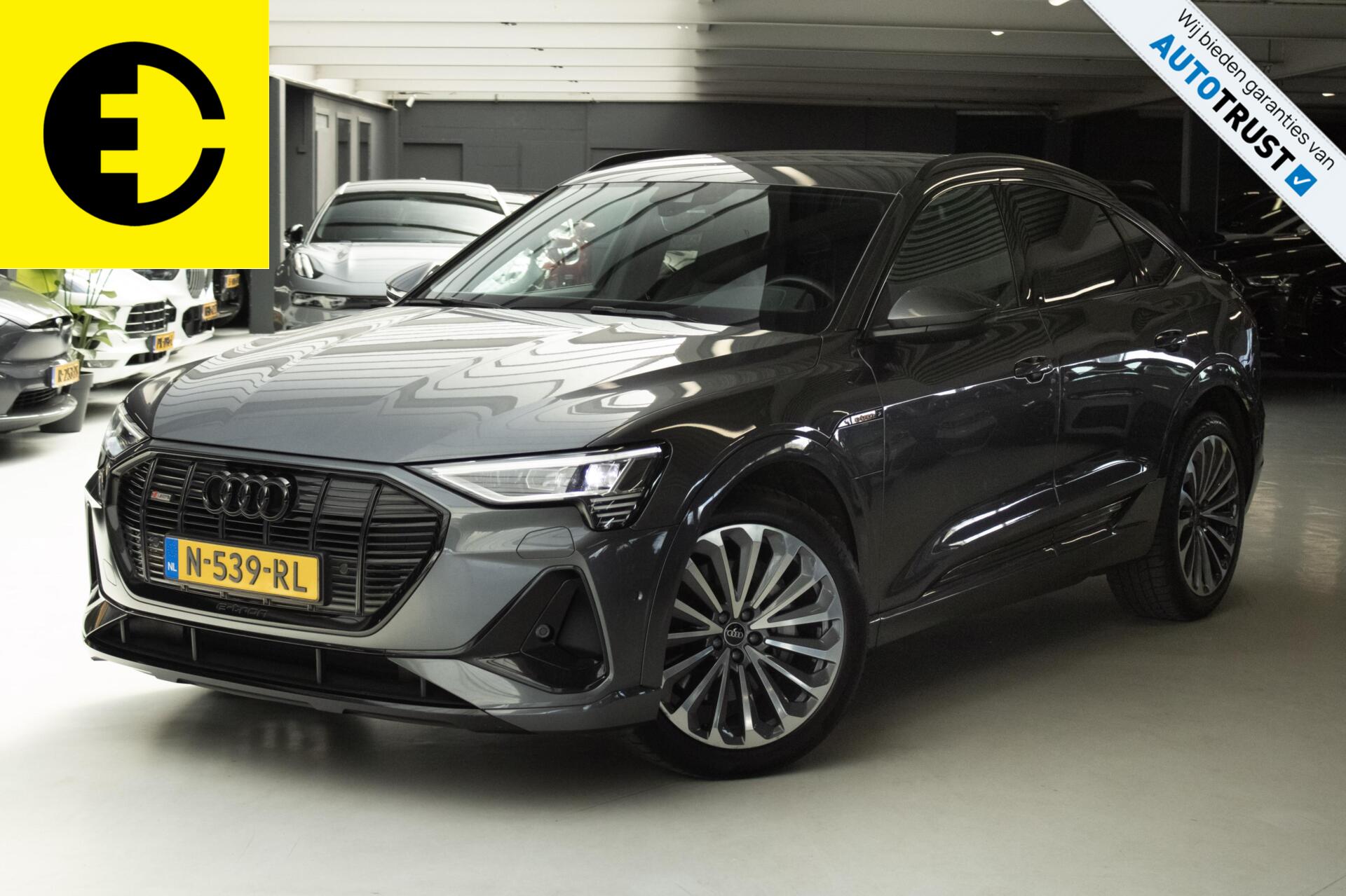 Audi E-tron Sportback 55 quattro S edition 95 kWh | 94,7% SOH | S Stoelen | Incl.BTW 2021 - voorkant