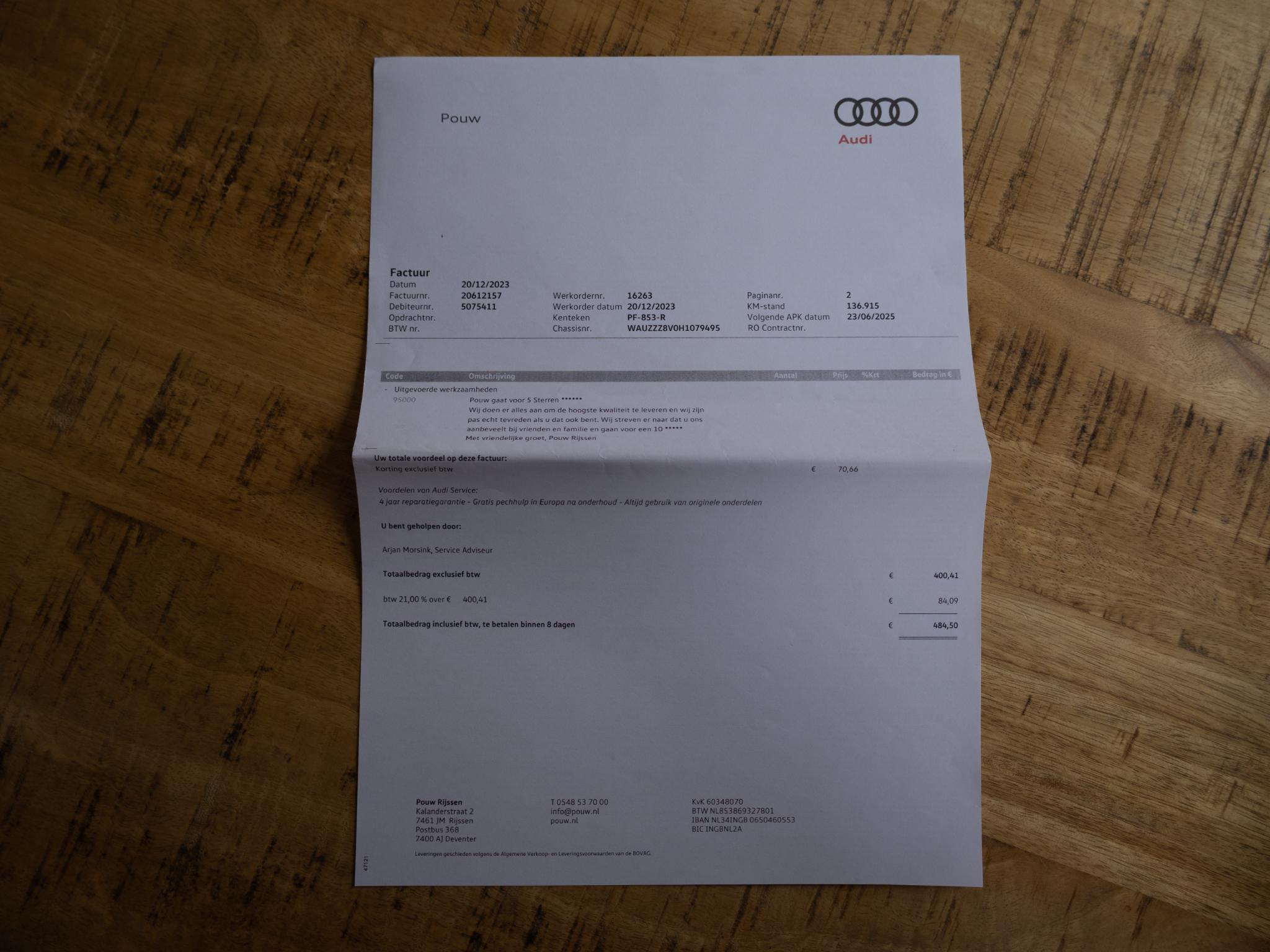 Foto van Audi A3 Limousine