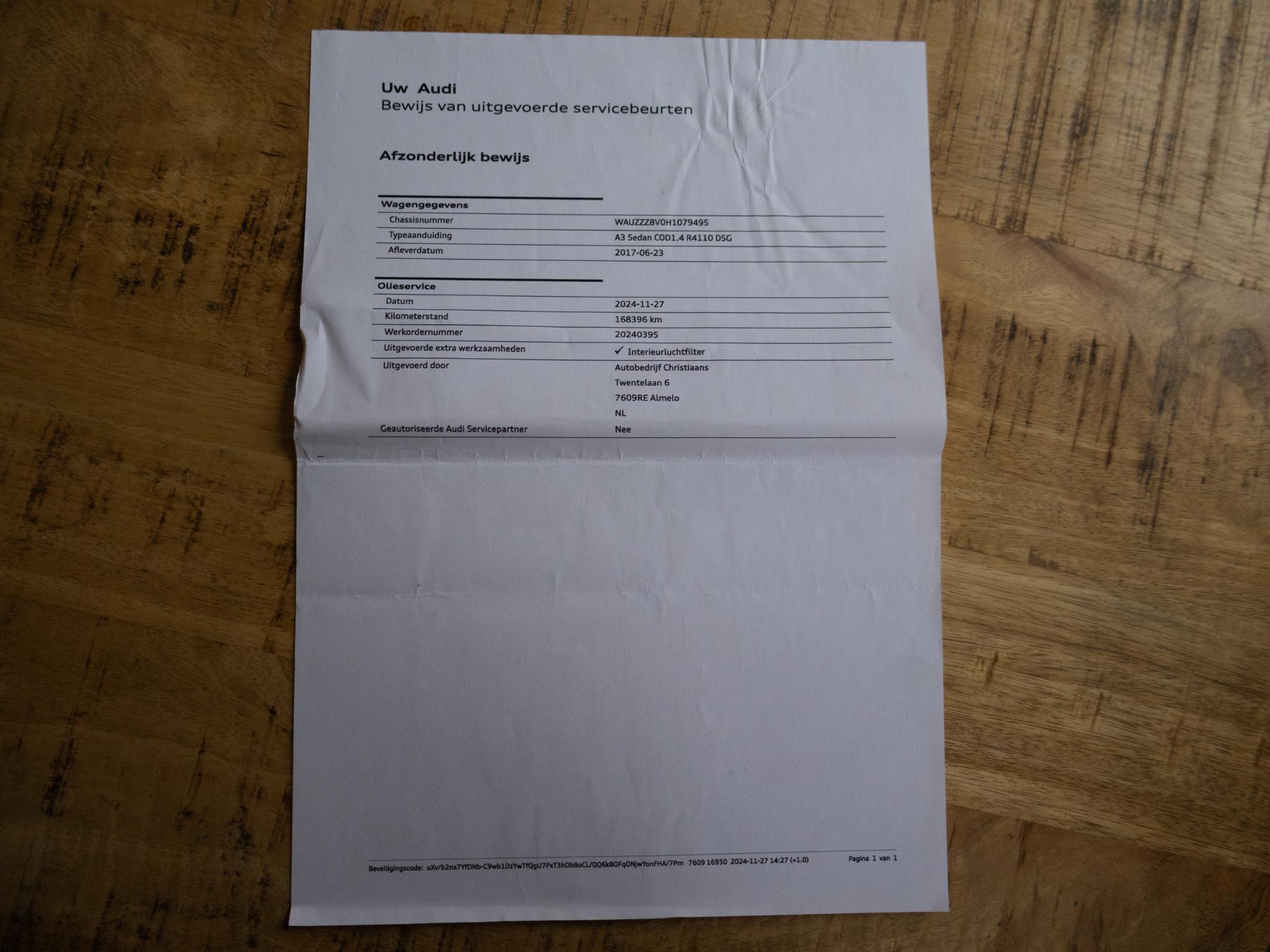 Foto van Audi A3 Limousine