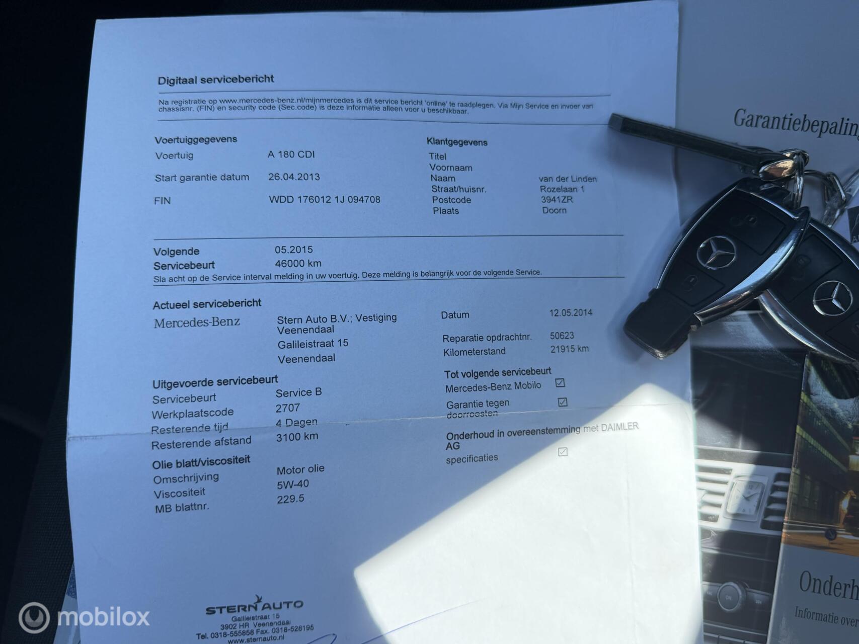 Foto van Mercedes-Benz A 180 CDI