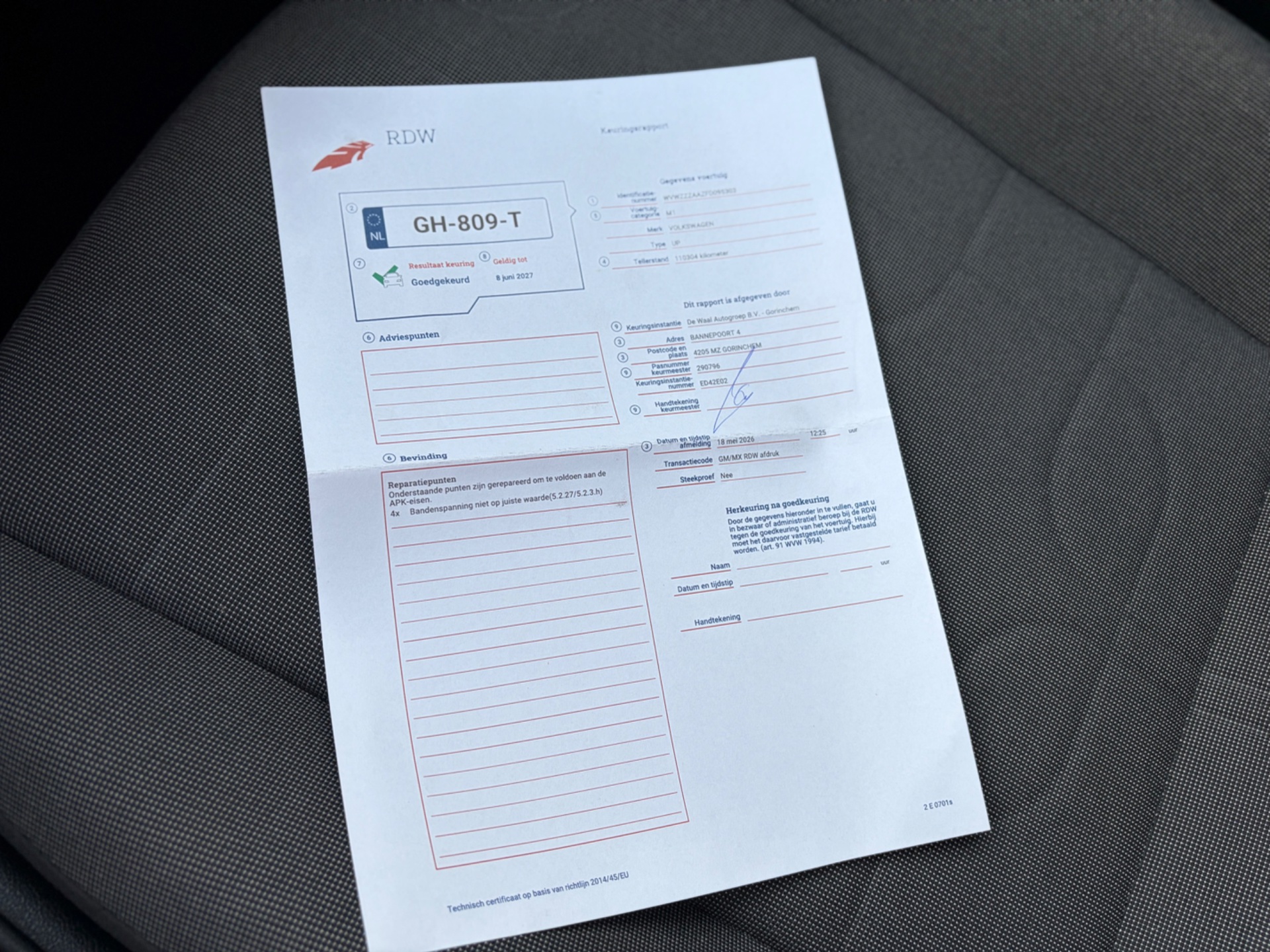 Foto van Volkswagen Up