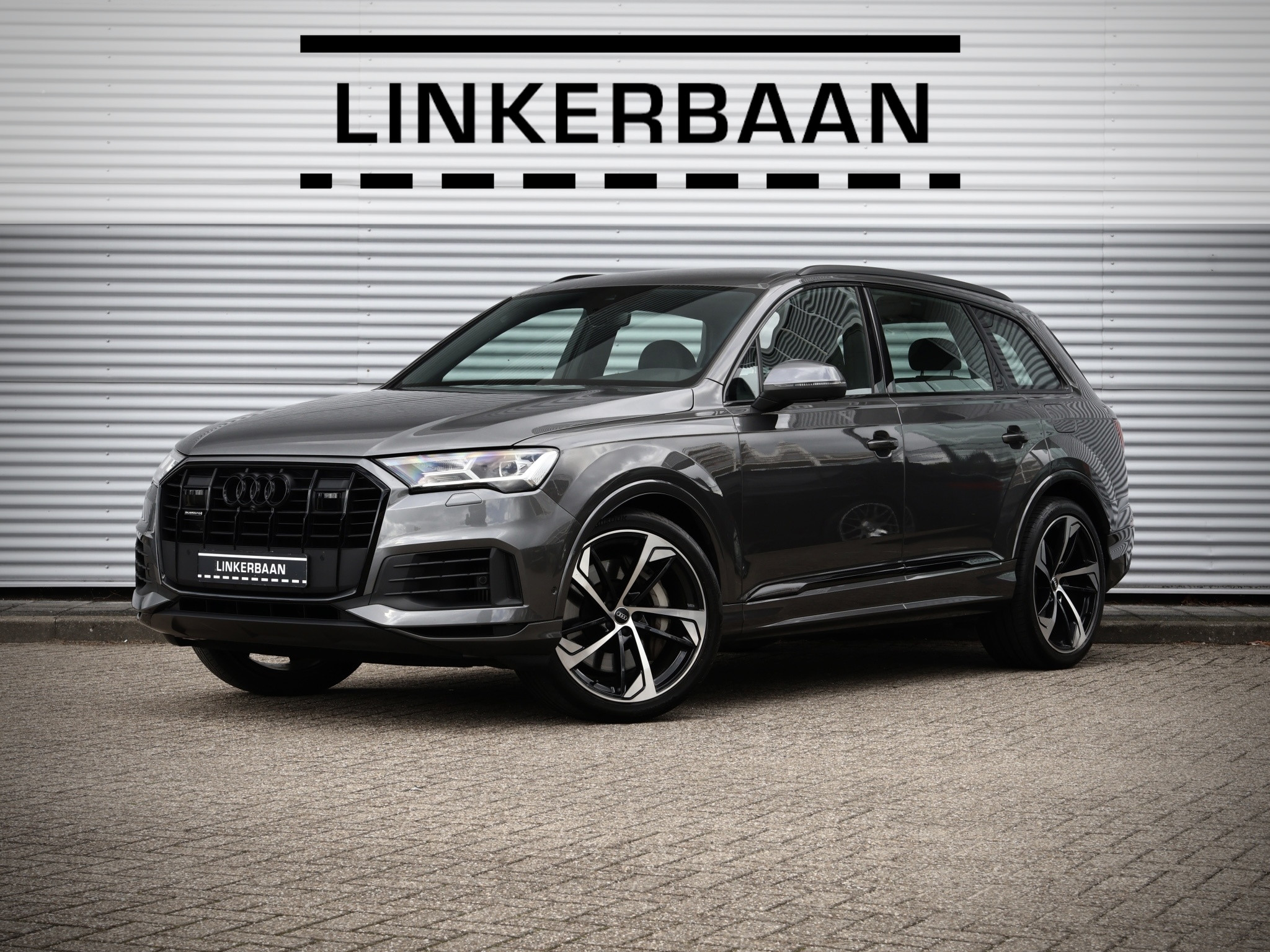 Audi Q7 55 TFSI E 55 TFSI e Quattro | SOH 86% |  S line | ACC | Luchtvering | Trekhaak | 360 camera | 22 inch | 2020 - voorkant