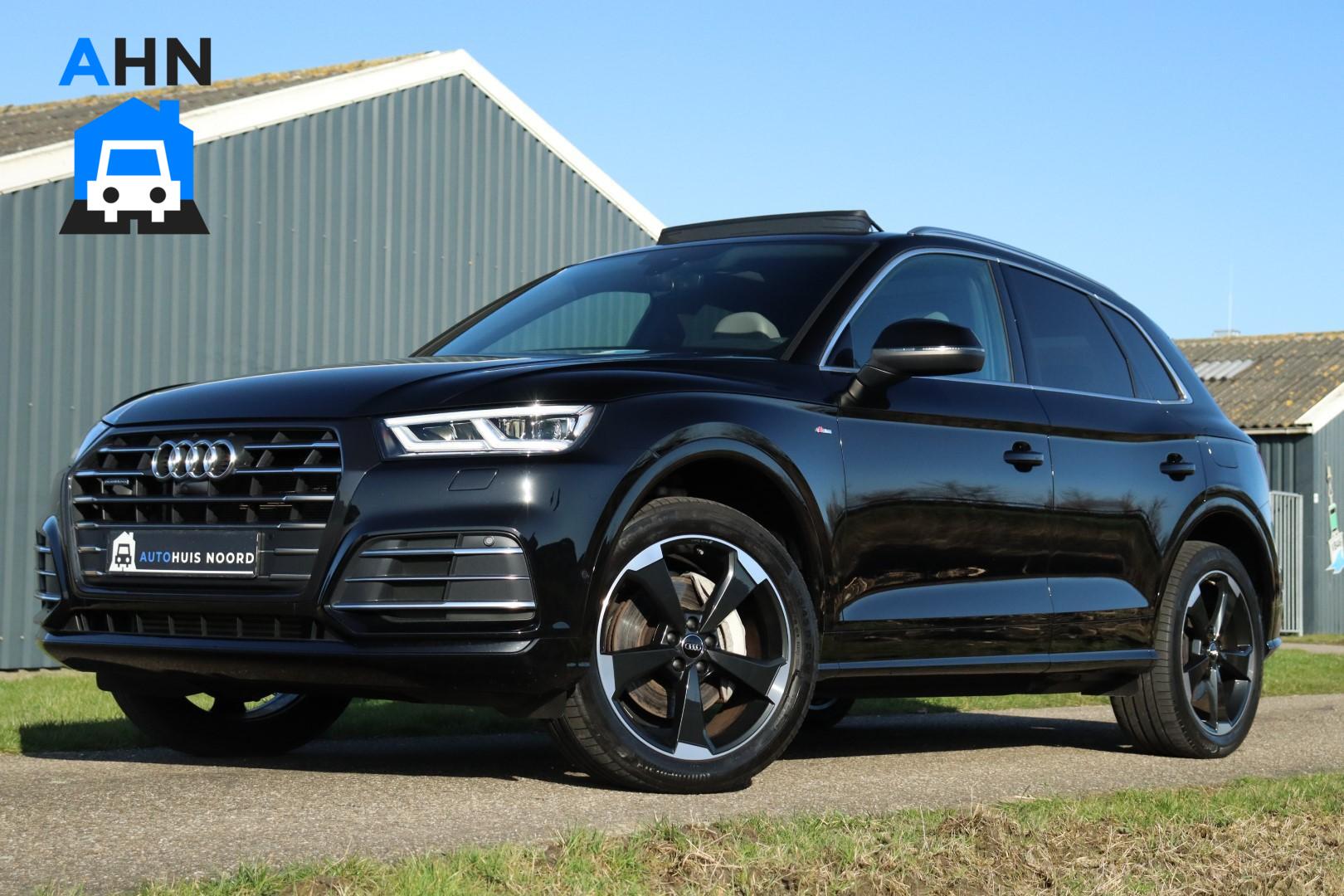 Audi Q5 55 TFSIe Quattro Competition / 3x S-Line / Pano / 367PK / Automaat / Navi / Matrix LED / 360 Camera / Rotors 20"! 2020 - voorkant