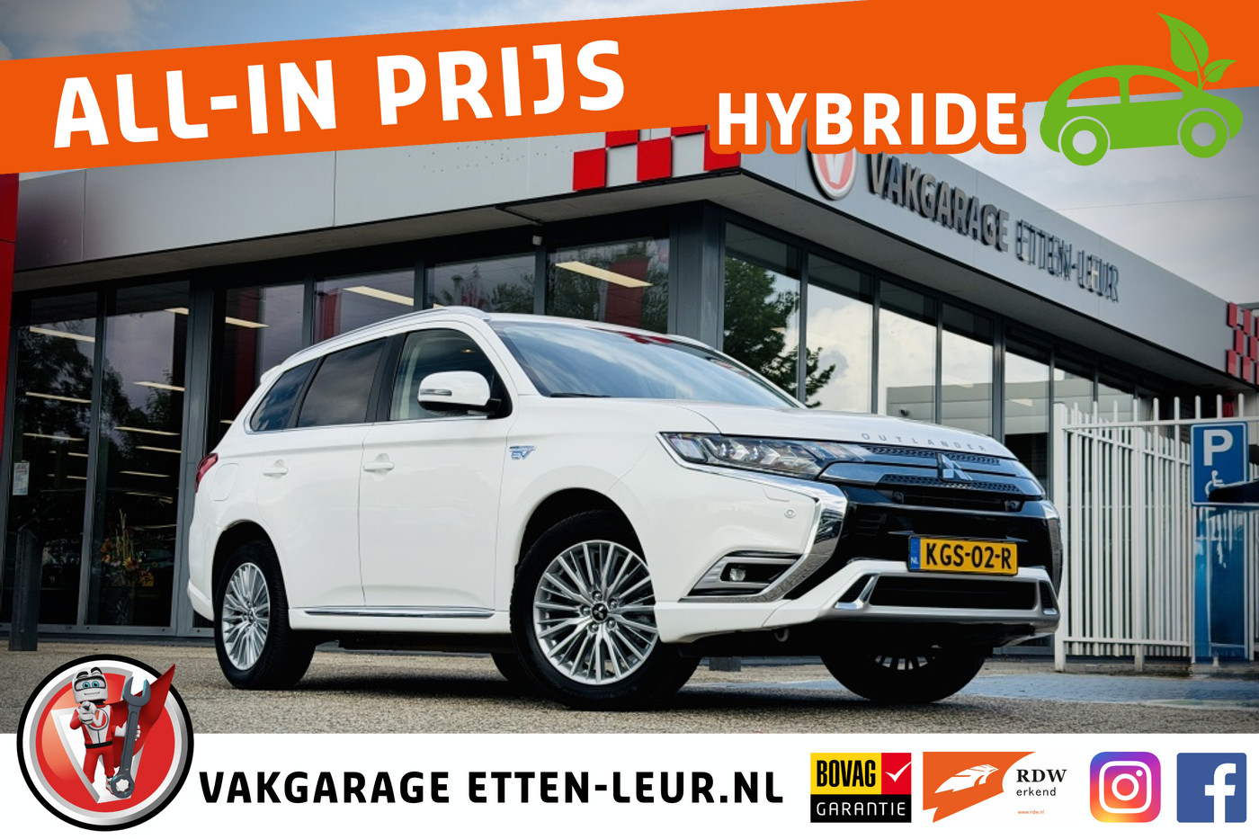 Mitsubishi Mitsubishi Outlander 2.4 PHEV Intense | STOELVERWARMING | CRUISE | CAMERA 2018 - voorkant