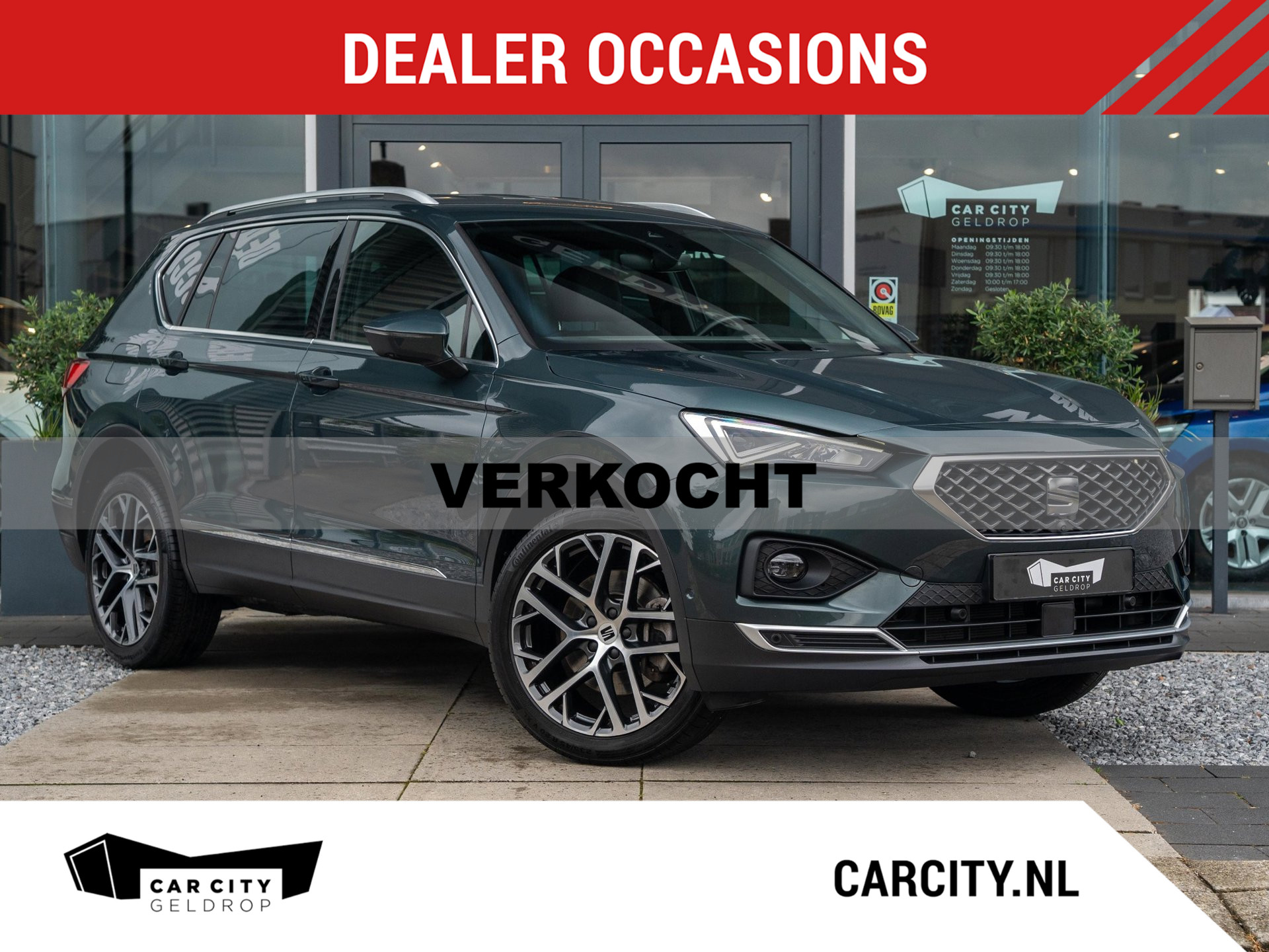 Seat Tarraco 1.4 TSI eHybrid 245pk PHEV Xperience I 360 Camera I Adaptive Cruise I 20 inch l.m. 2023 - voorkant