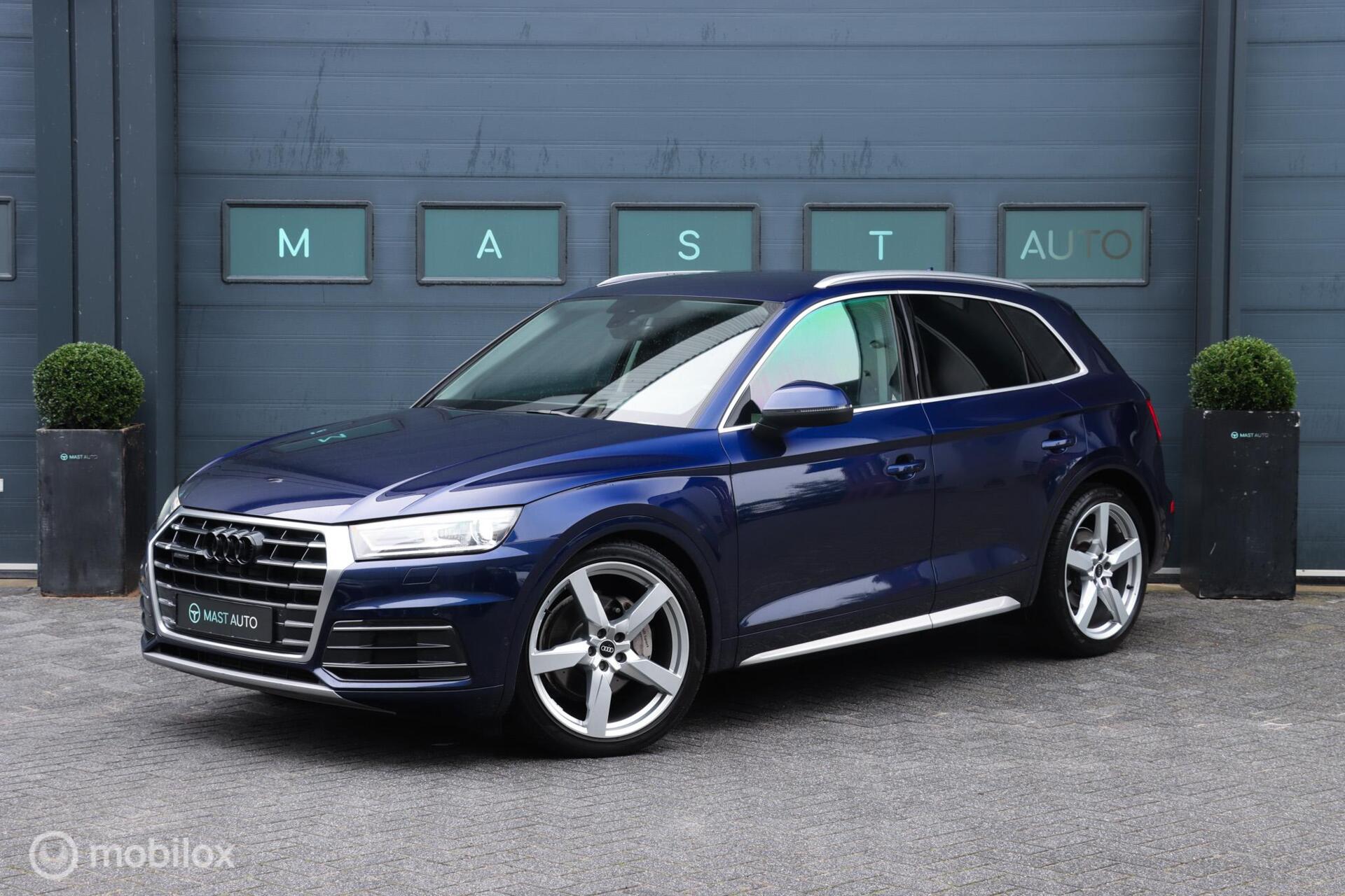 Audi Q5 2.0 TFSI Quattro|Camera|Leder|21''|Trekhaak|Dodehoek| 2017 - voorkant