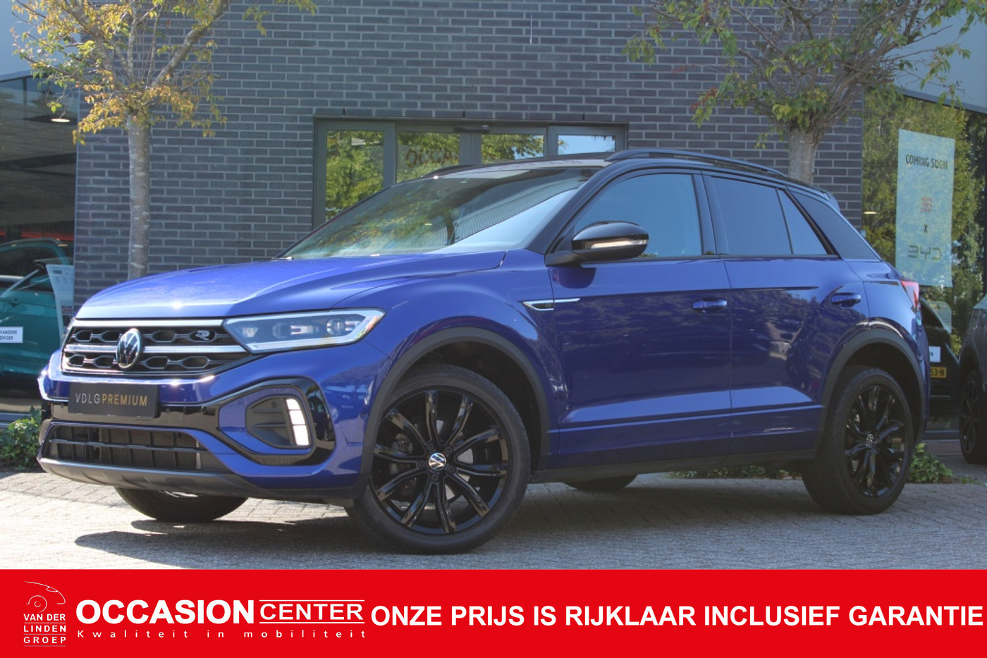 Volkswagen T-roc 1.5 TSI R-Line DSG Black Style Pano/Virtual/Navi "RIJKLAARPRIJS" 2023 - voorkant