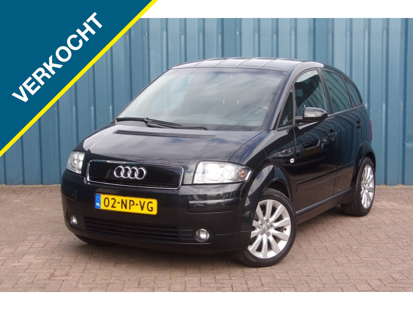 Audi Audi A2 1.4 Zwart 2004 | Airco | Nieuwe APK | 2004 - voorkant