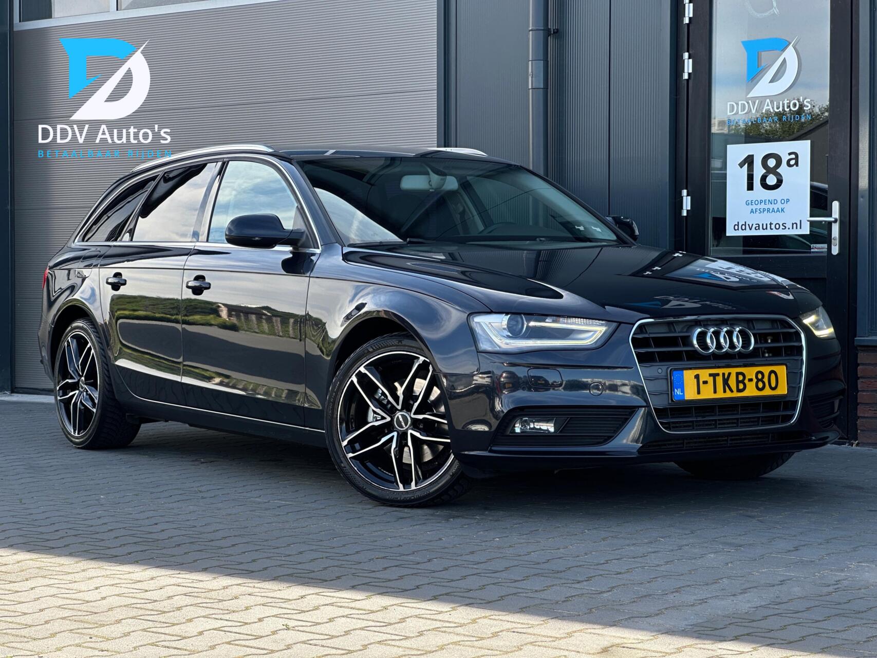 Audi A4 Avant 1.8 TFSI/170pk Business Ed.|AUT|NAP|Trekh|Stoelverw.|PDC Voor en Achter|Cruise|Half Leer|Xenon|Navi|18" LMV 2014 - voorkant