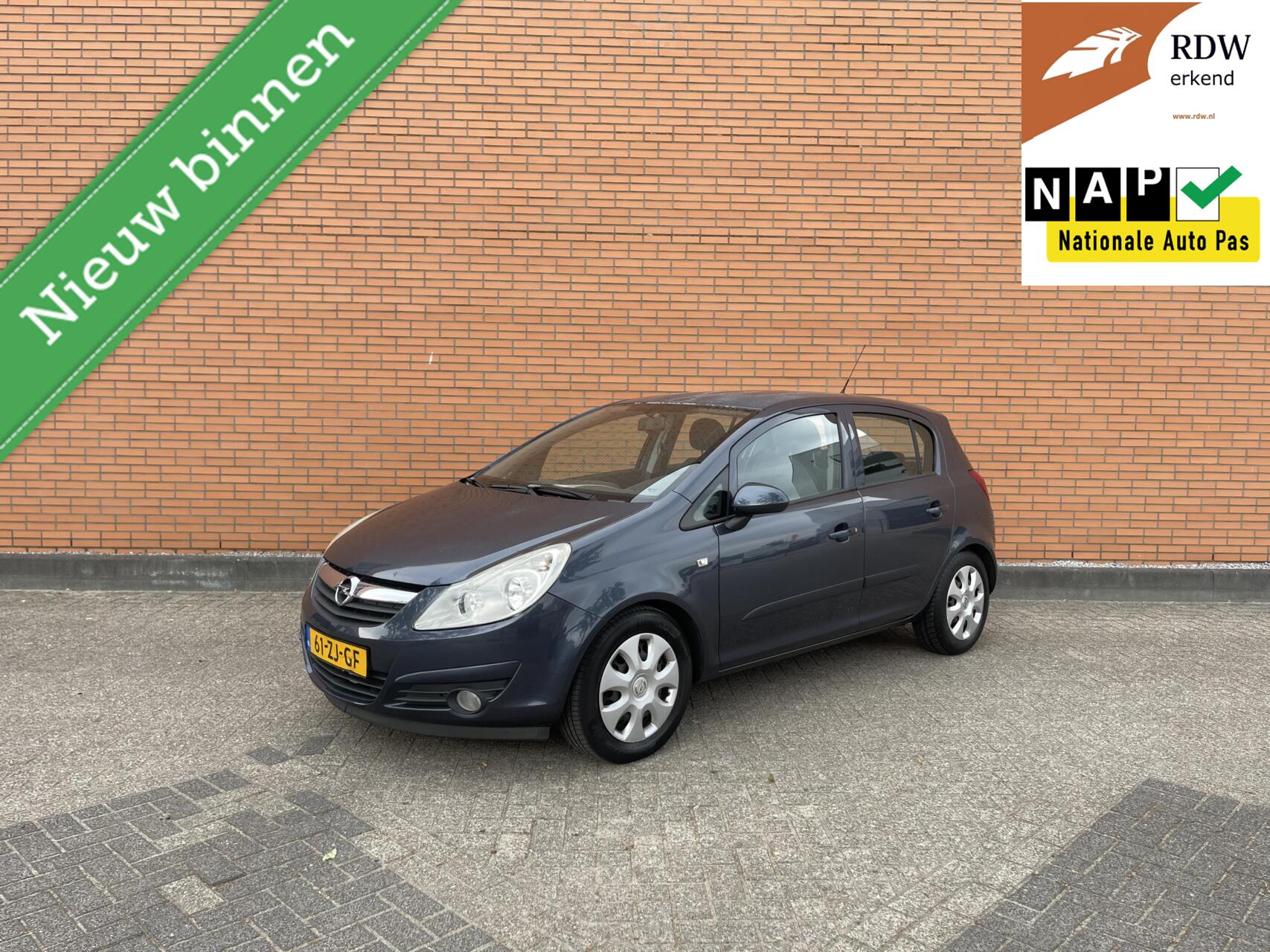 Opel Corsa 1.2 1STE EIGENAAR | 128DKM | NAP | APK-27 | AIRCO 2008 - voorkant