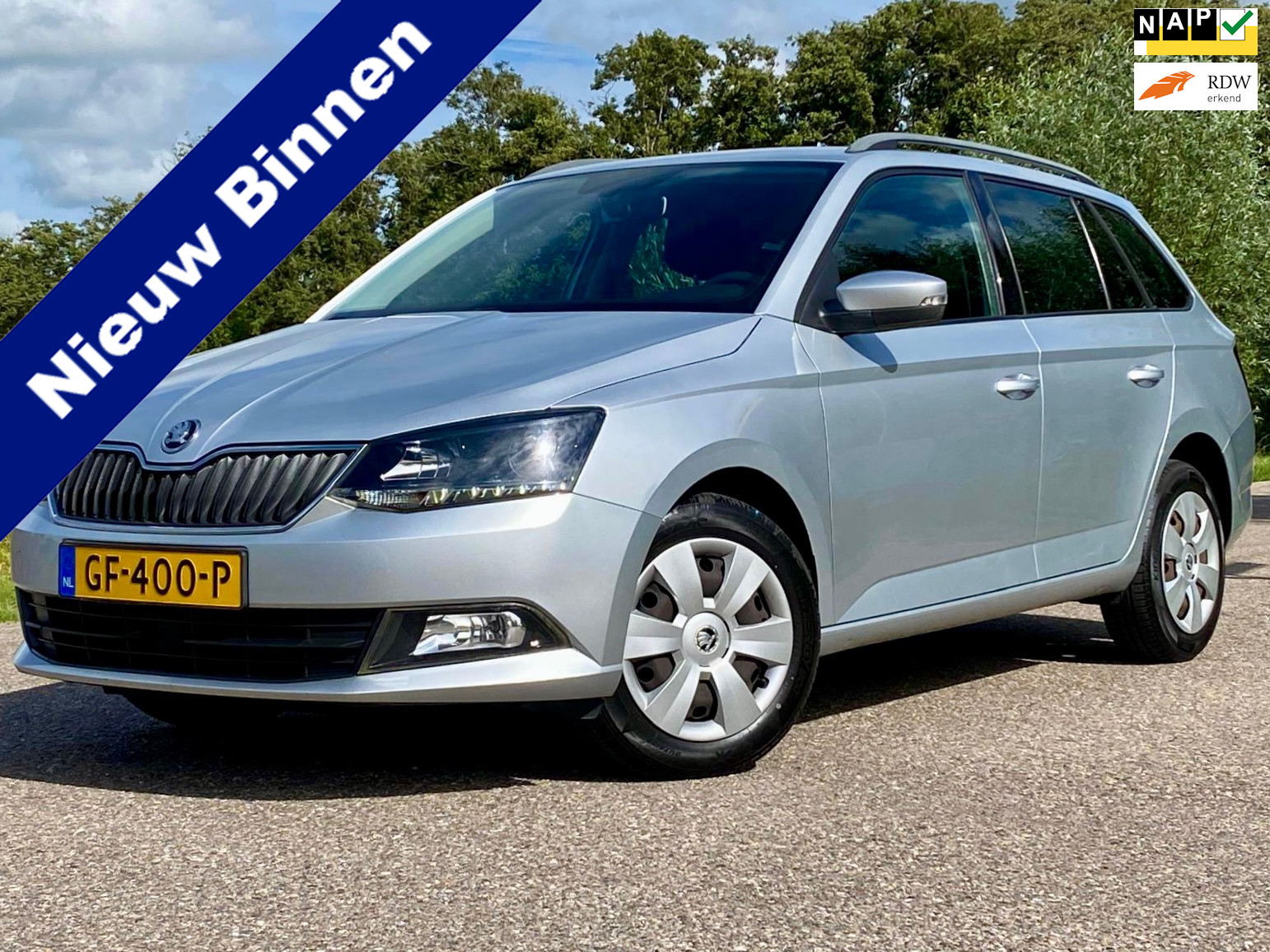 Skoda Fabia 1.0 First Edition Ambition Airco Nap Cruise-control  Goed Onderhouden 2015 - voorkant
