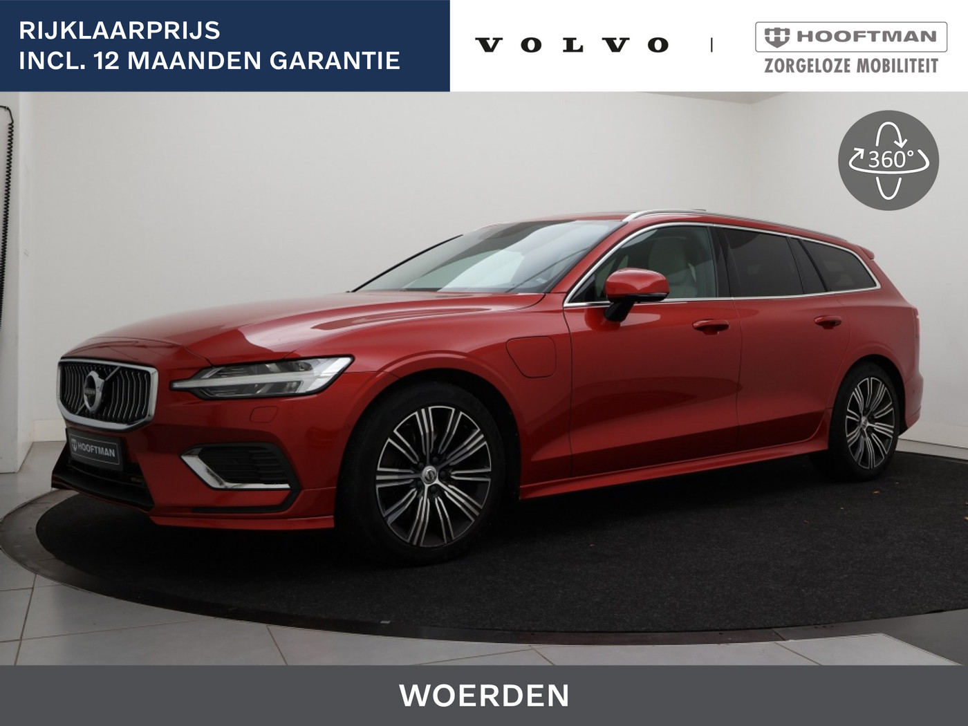 Volvo V60 T8 Twin Engine T8 PLUG-IN HYBRID INSCRIPTION HEAD-UP DISPLAY 360GR CAM SCHUIFDAK HARMAN KARDON 2019 - voorkant