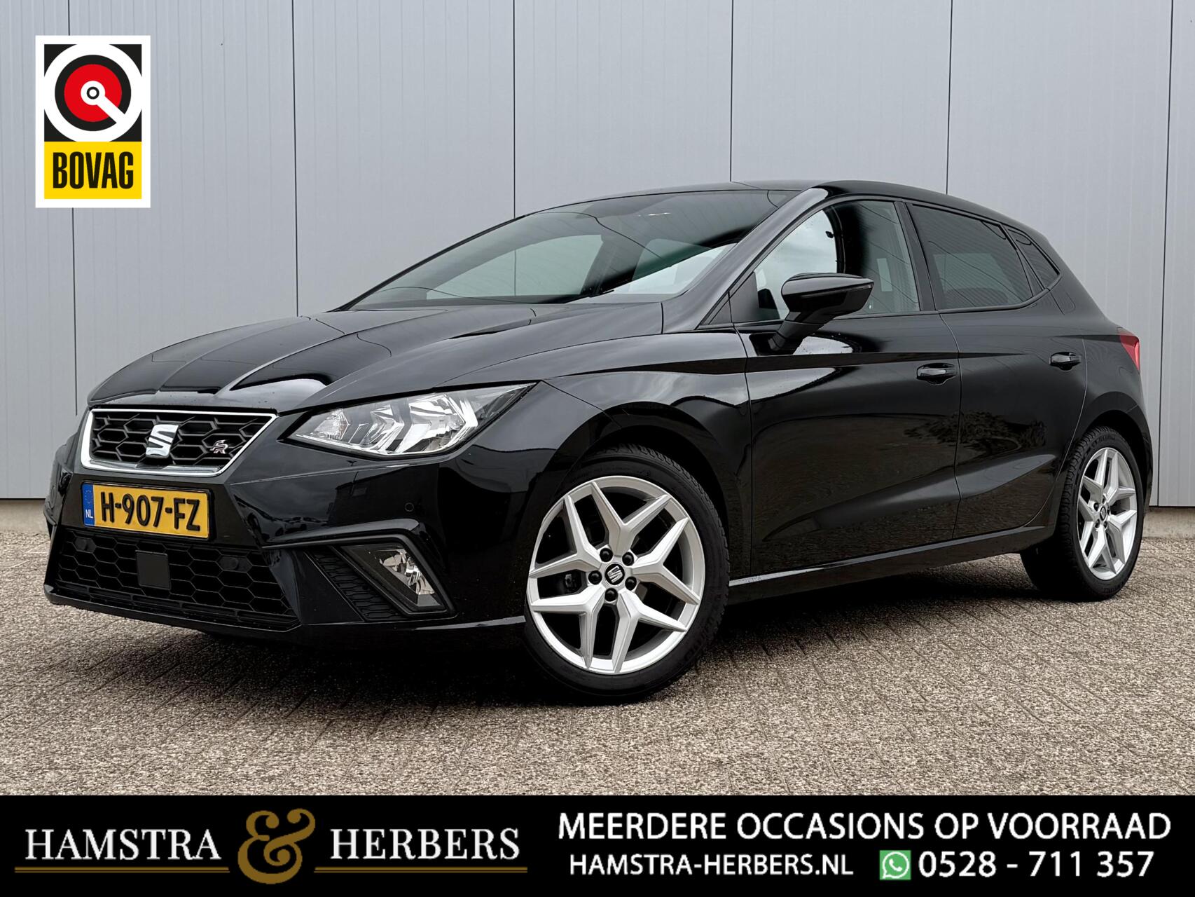 Seat Ibiza 1.0 TSI FR zwart 2020 - voorkant