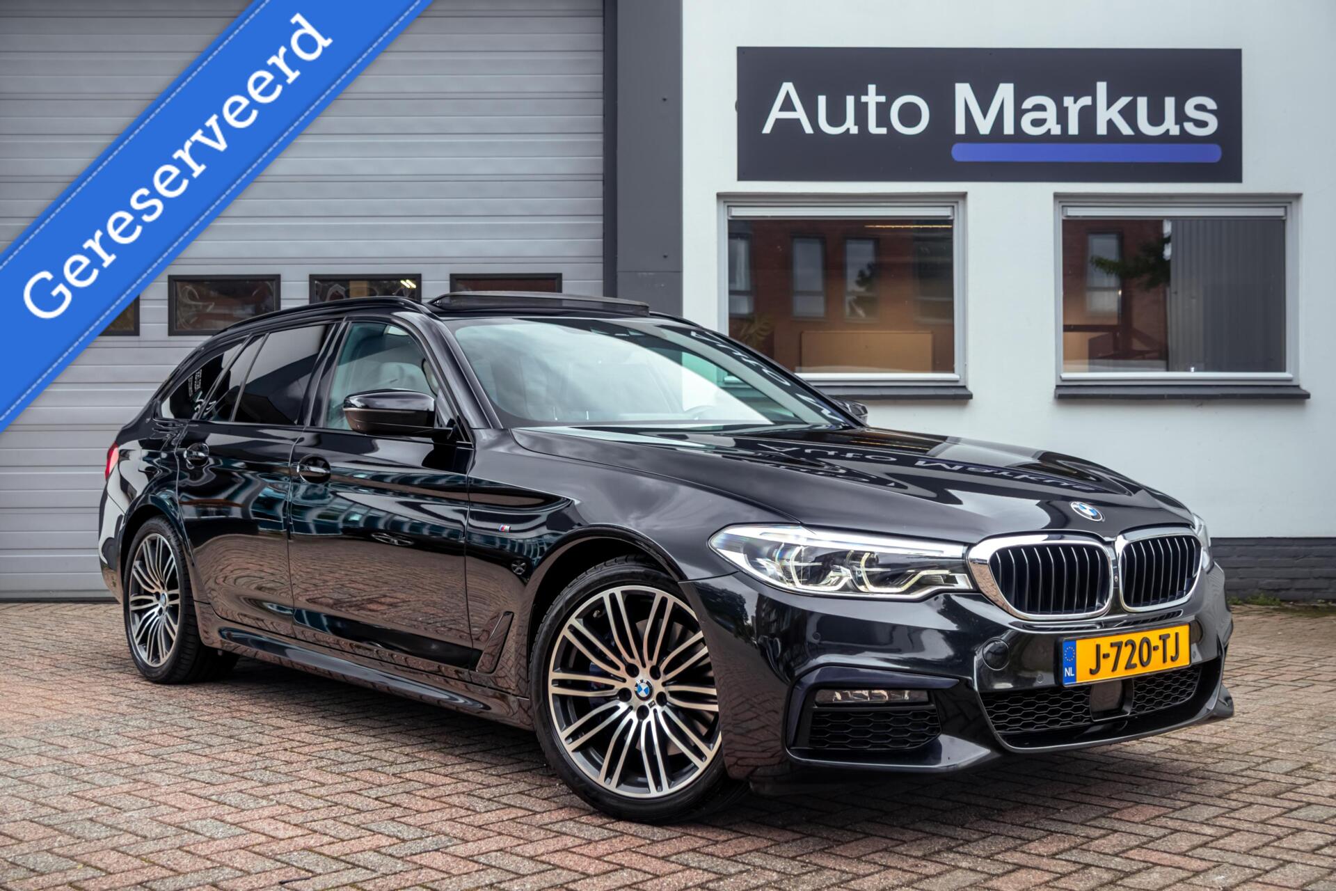 BMW 530i 530i M-Sport|ACC|Pano|HUD|4WS|Memory|360 Camera|Trekhaak|Live Cockpit Prof 2019 - voorkant