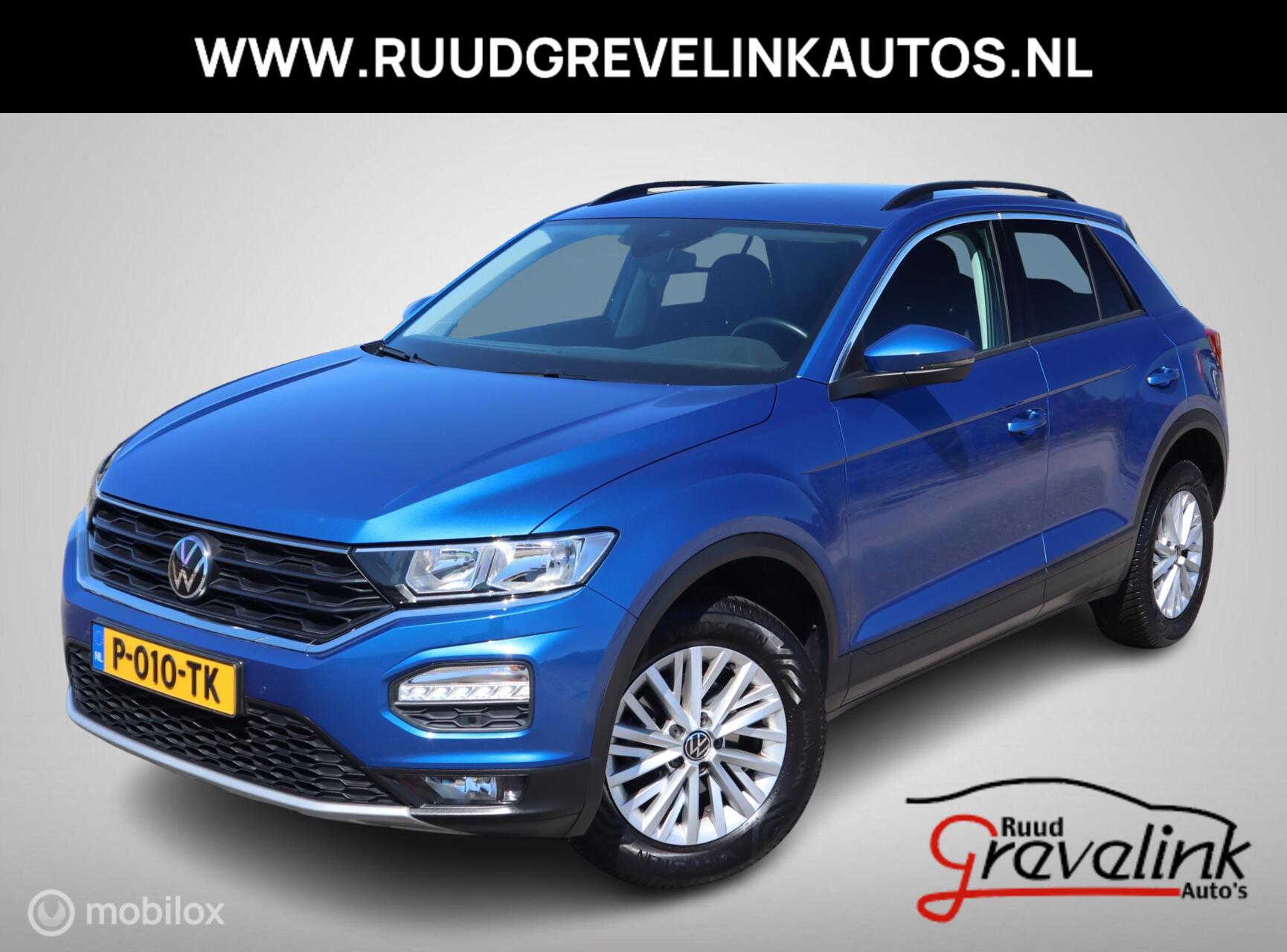 Volkswagen T-roc TSI 110 PK H6 Style Navigatie Stoelverw DonkerGlas Chroom Clima 2022 - voorkant