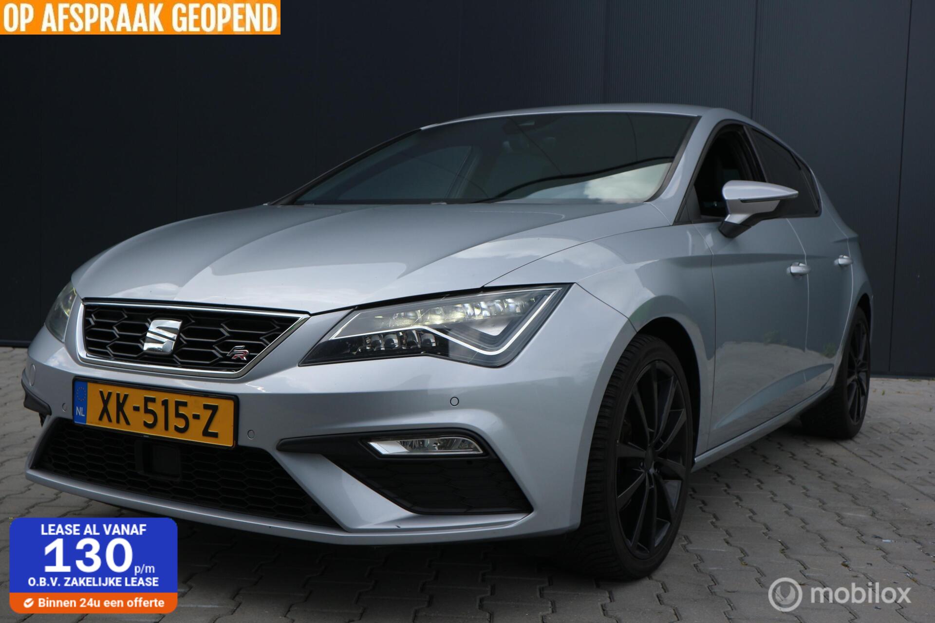 Seat Leon 1.5 TSI FR LED-KOPLAMPEN/ECC/NAVIGATIE/2X-PDC/NAP 2019 - voorkant