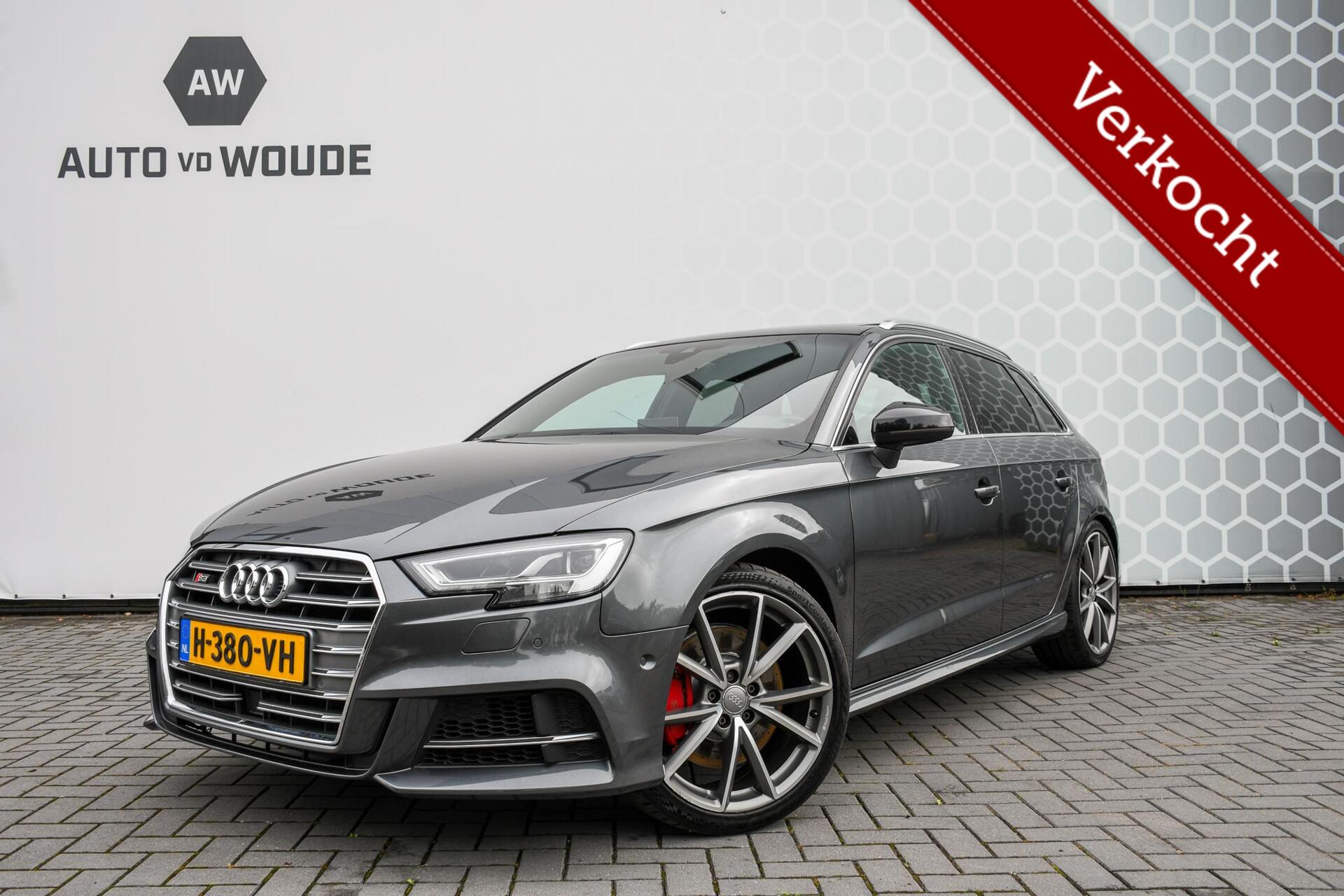 Audi S3 Sportback 2.0 TFSI S3 quattro Vitrual Pano B&O 400pk Downpipe! 2017 - voorkant