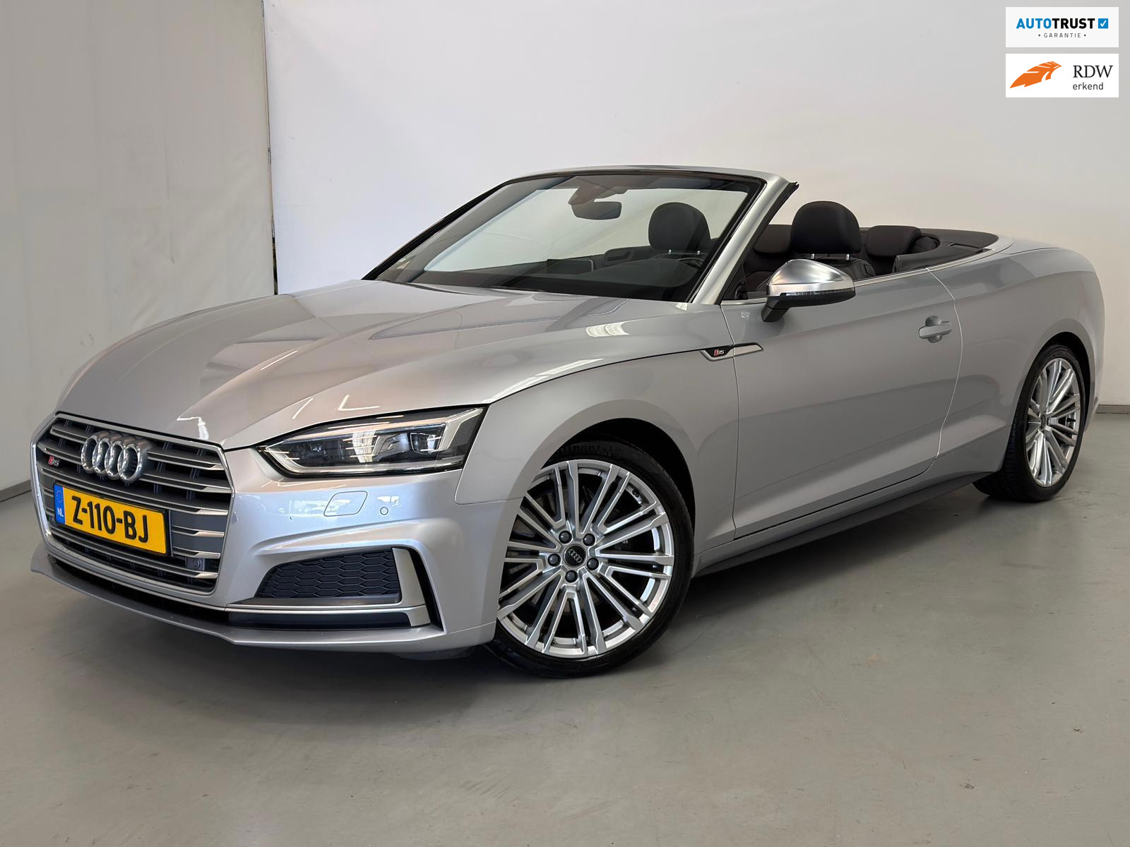 Audi S5 Cabriolet 3.0 TFSI Quattro / BTW / B&O / Unieke combinatie 2018 - voorkant