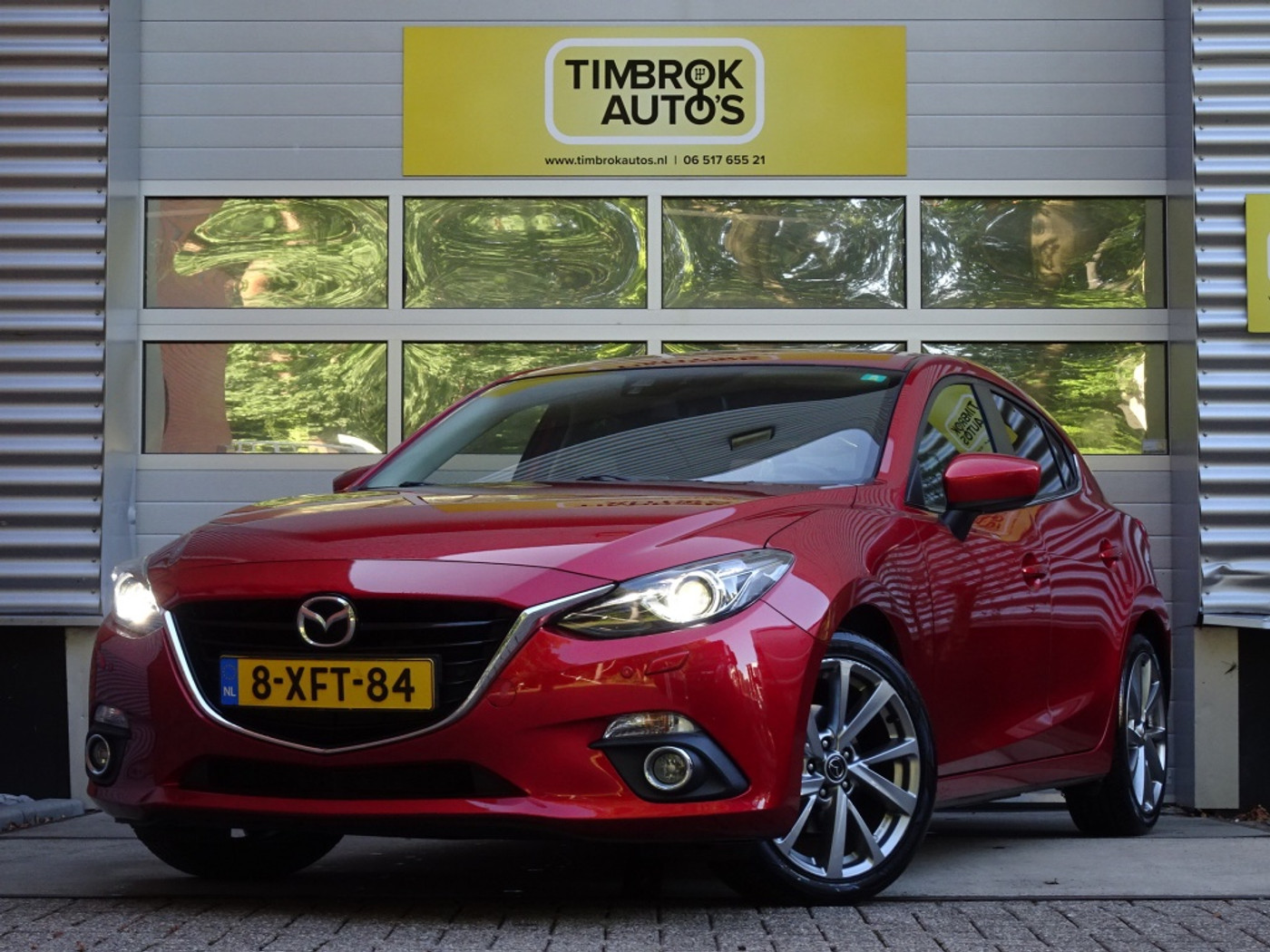 Mazda Mazda3 2.0 GT-M *Leer / Xenon / HUD / Bose / Trekhaak* 2014 - voorkant