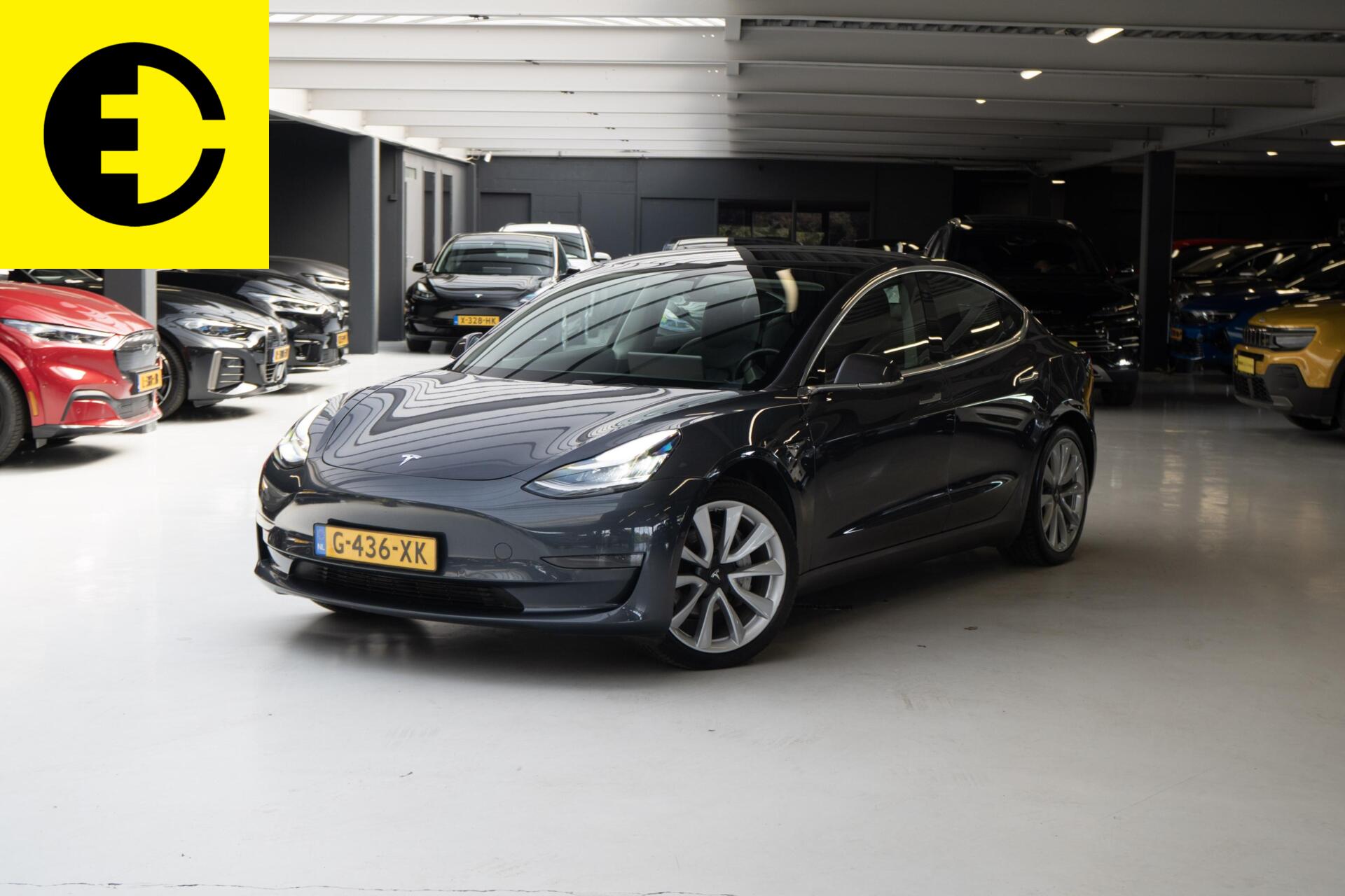 Tesla Model 3 Long Range AWD 75 kWh | FSD | Trekhaak | LMV 2019 - voorkant