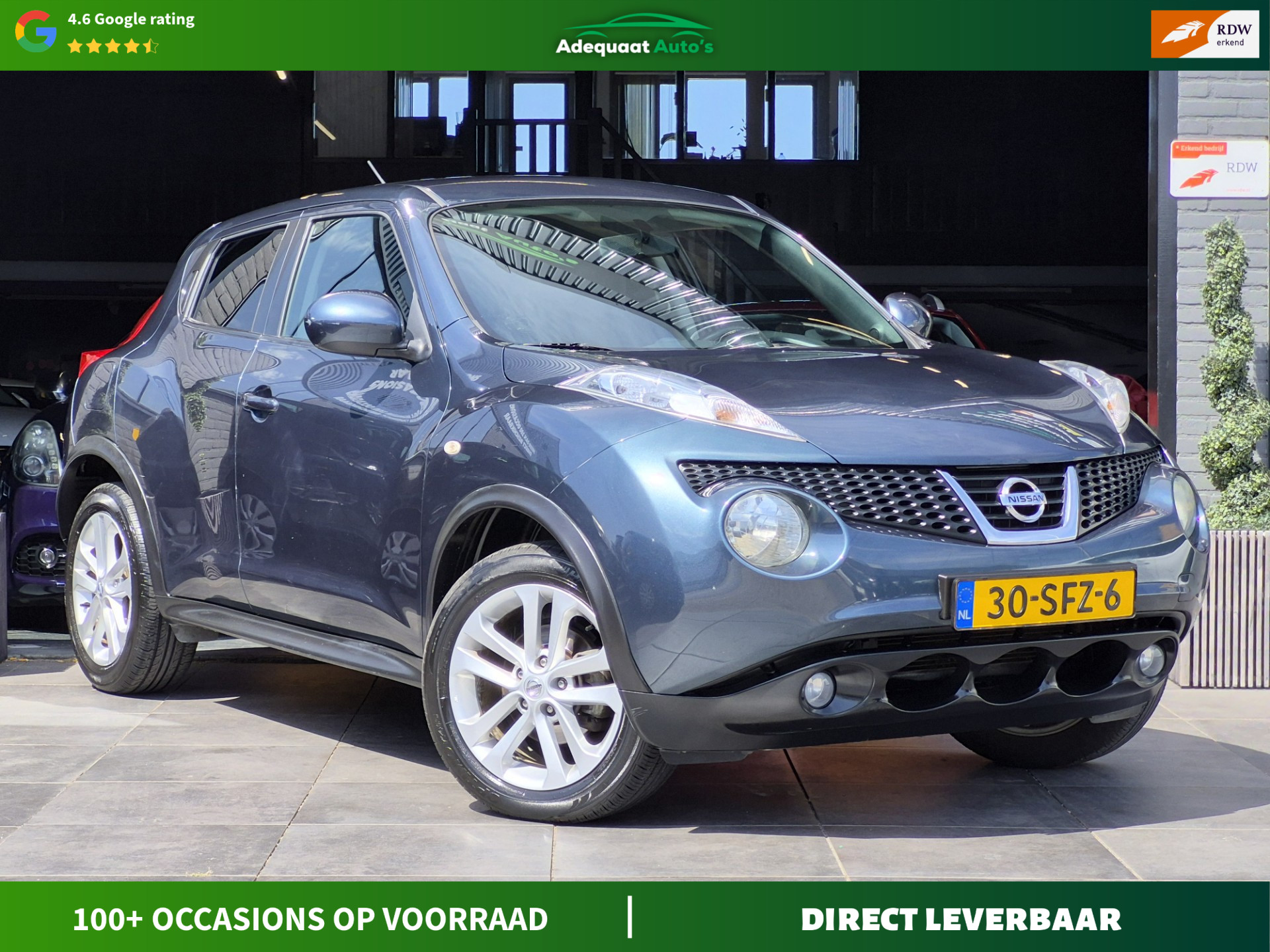 Nissan Nissan Juke 1.6 Acenta Eco Cruise|Camera|Trekhaak|Airco|NAP 2011 - voorkant