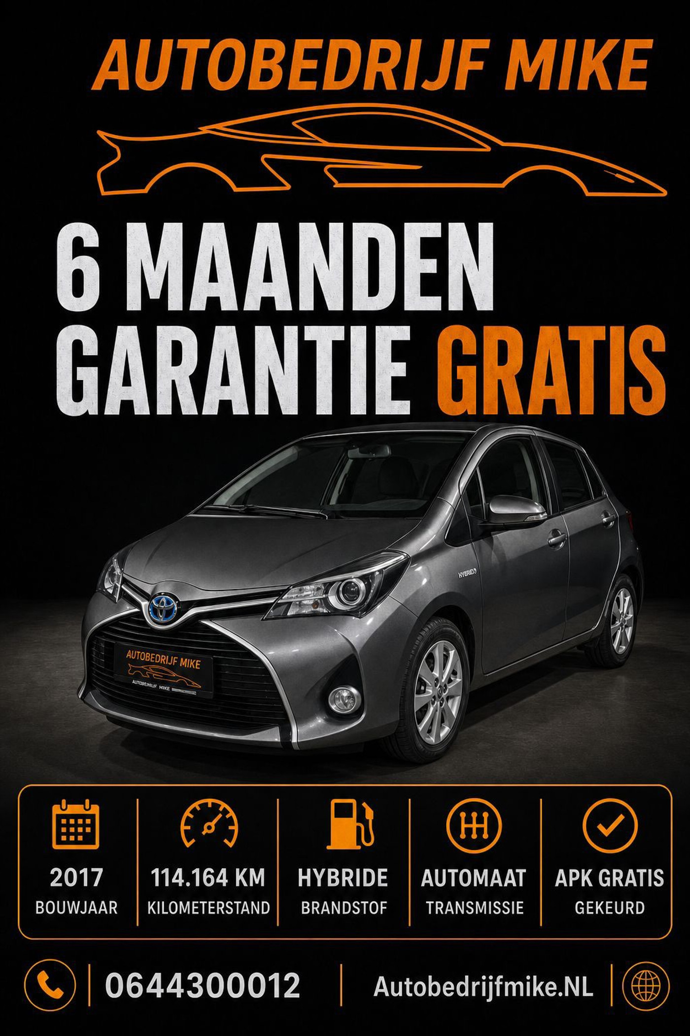 Toyota Toyota Yaris Hybrid 1.5 Hybrid Trend 2017 - voorkant