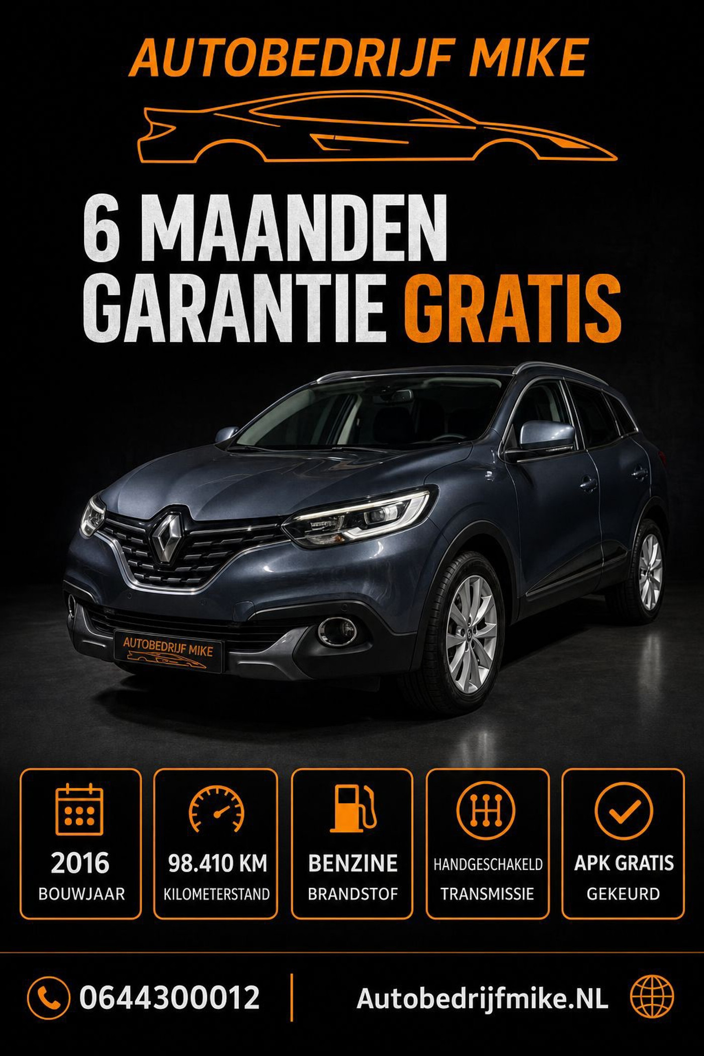 Renault Kadjar 1.2 TCe Intens 2016 - voorkant