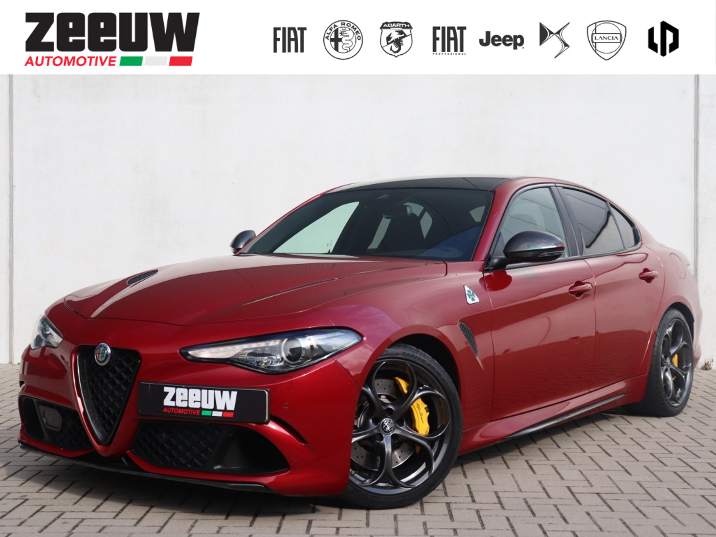 Alfa Romeo Giulia Quadrifoglio 2.9 V6 Quadrifoglio | Sparco | Carbon | Akrapovic | Rosso 8C 2021 - voorkant