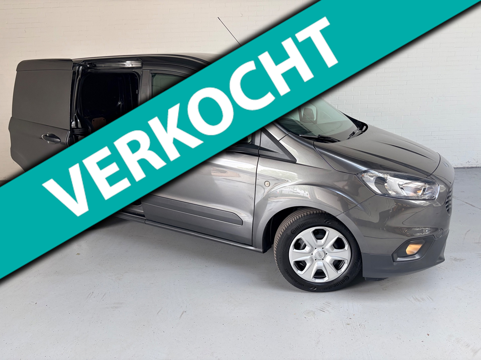 Ford Transit Courier Benzine 1.0 100pk EcoBoost S&S, Airco, Navigatie, CruiseControl, NEDERLANDSE BUS RIJKLAARPRIJS! 2019 - voorkant