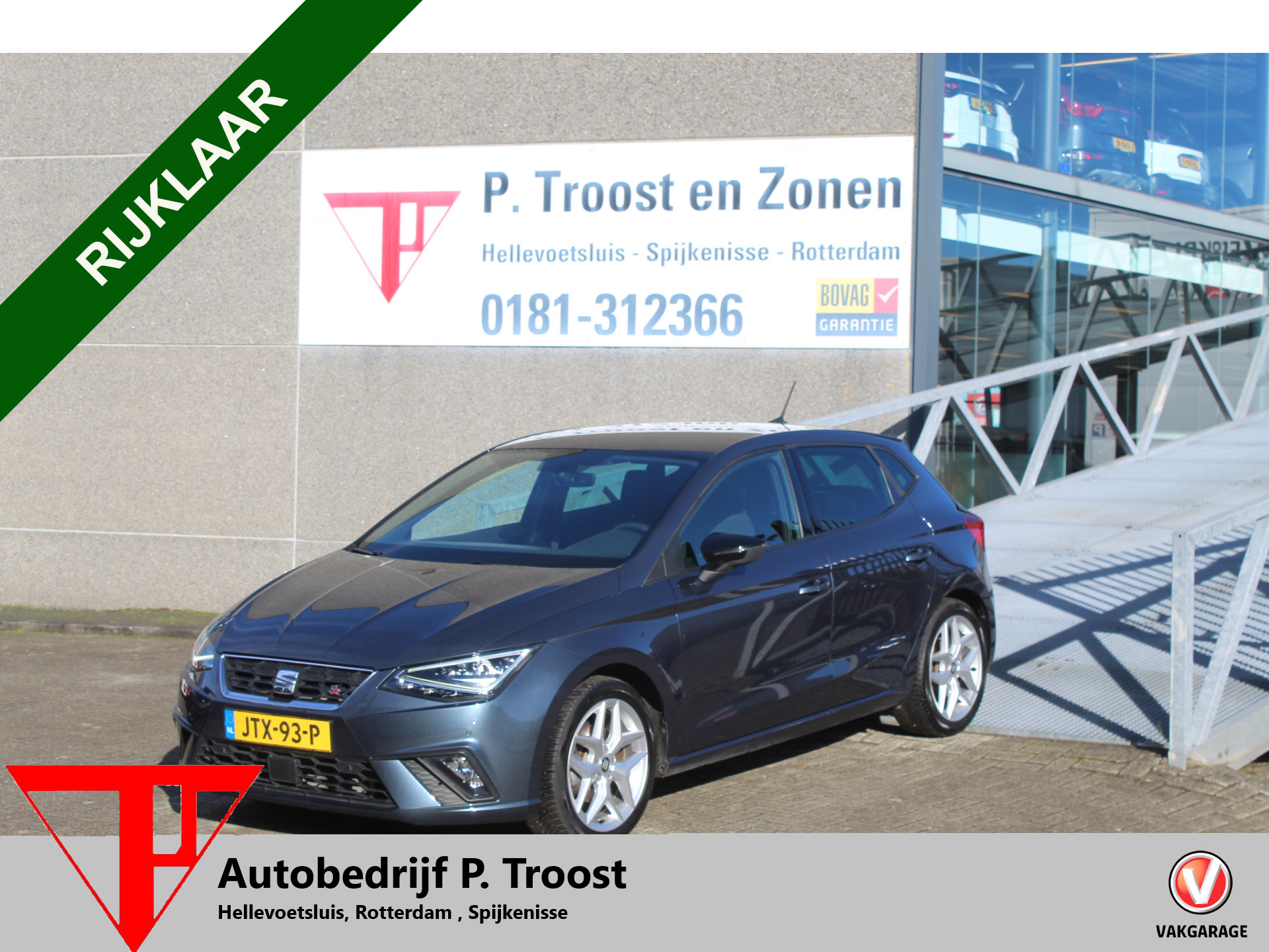 Seat Ibiza 1.0 TSI FR Apple carplay/Stoelverwarming/Climate controle/Led dagrijverlichting/Licht metalen velgen/Parkeersensoren rondom 2021 - voorkant