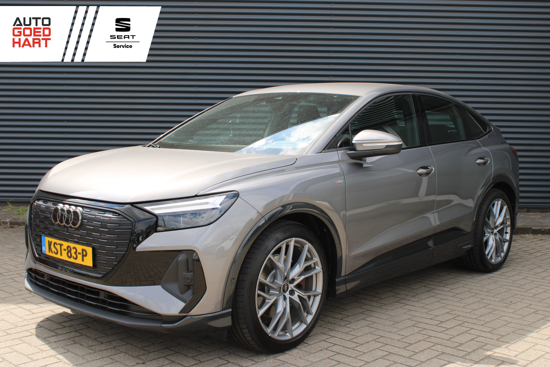 Audi Q4 Sportback E-tron 40 S edition 77 kWh S-Line Warmtepomp 21-Inch Camera Stoelverwarming 2023 - voorkant