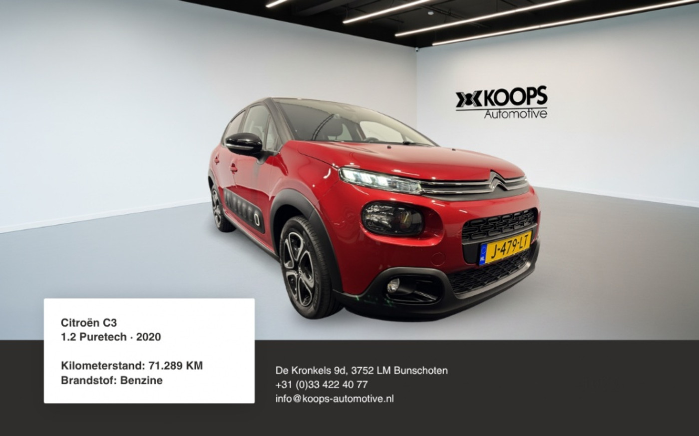 Citroen C3 1.2 PureTech Feel 2020 - voorkant