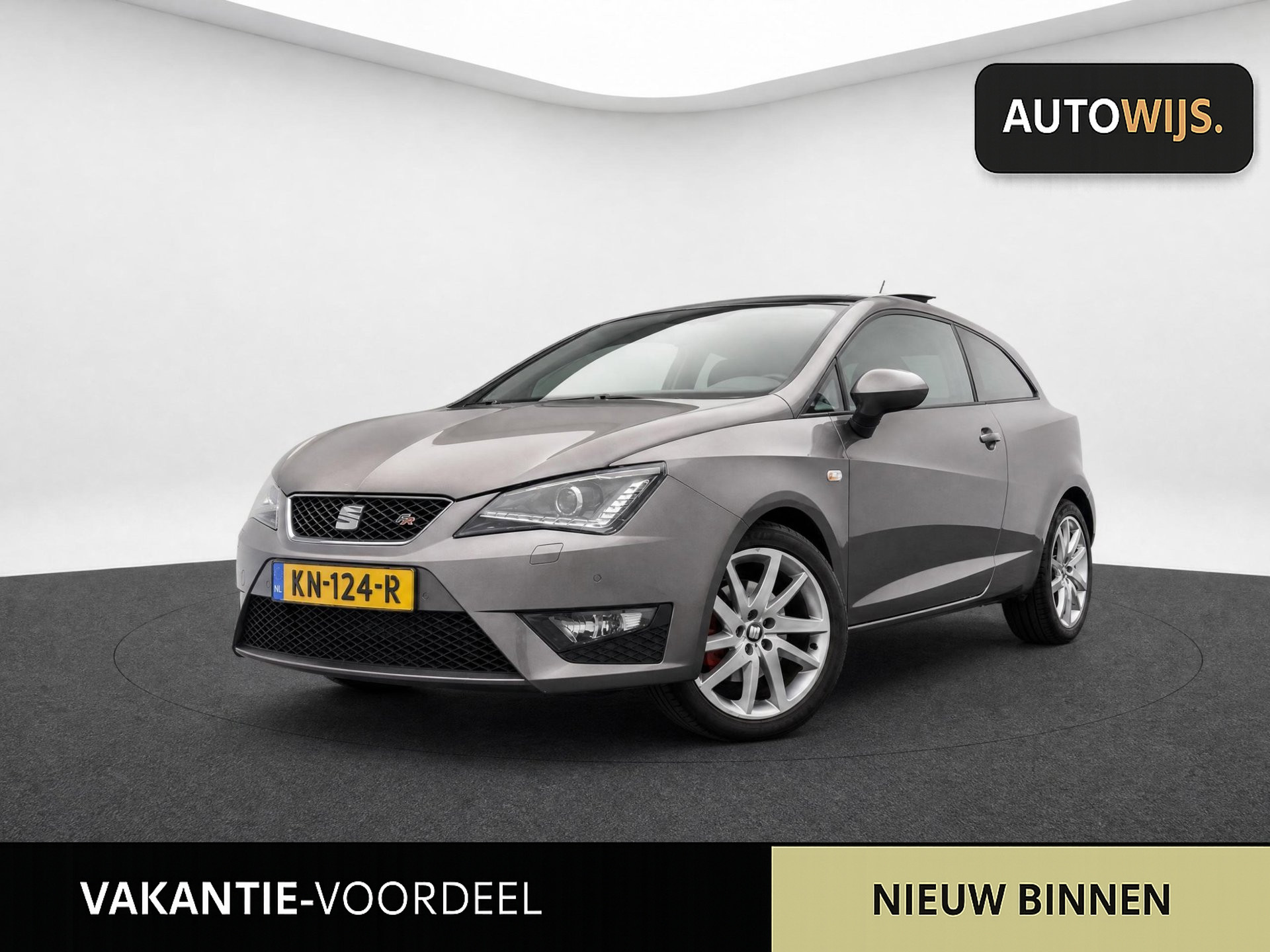 Seat Ibiza 1.0 EcoTSI FR Connect|PANO|AUT|LED|NL AUTO|TREKHAAK|GOED ONDERHOUDEN 2016 - voorkant