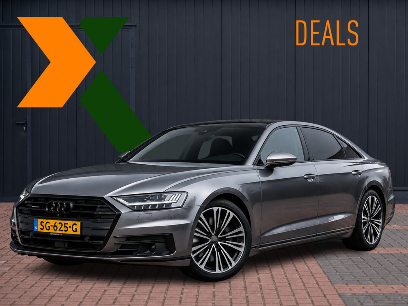 Audi A8 L 55 TFSI quattro Lang Pro+ | B&O Advanced High | Achterasbesturin 2018 - voorkant