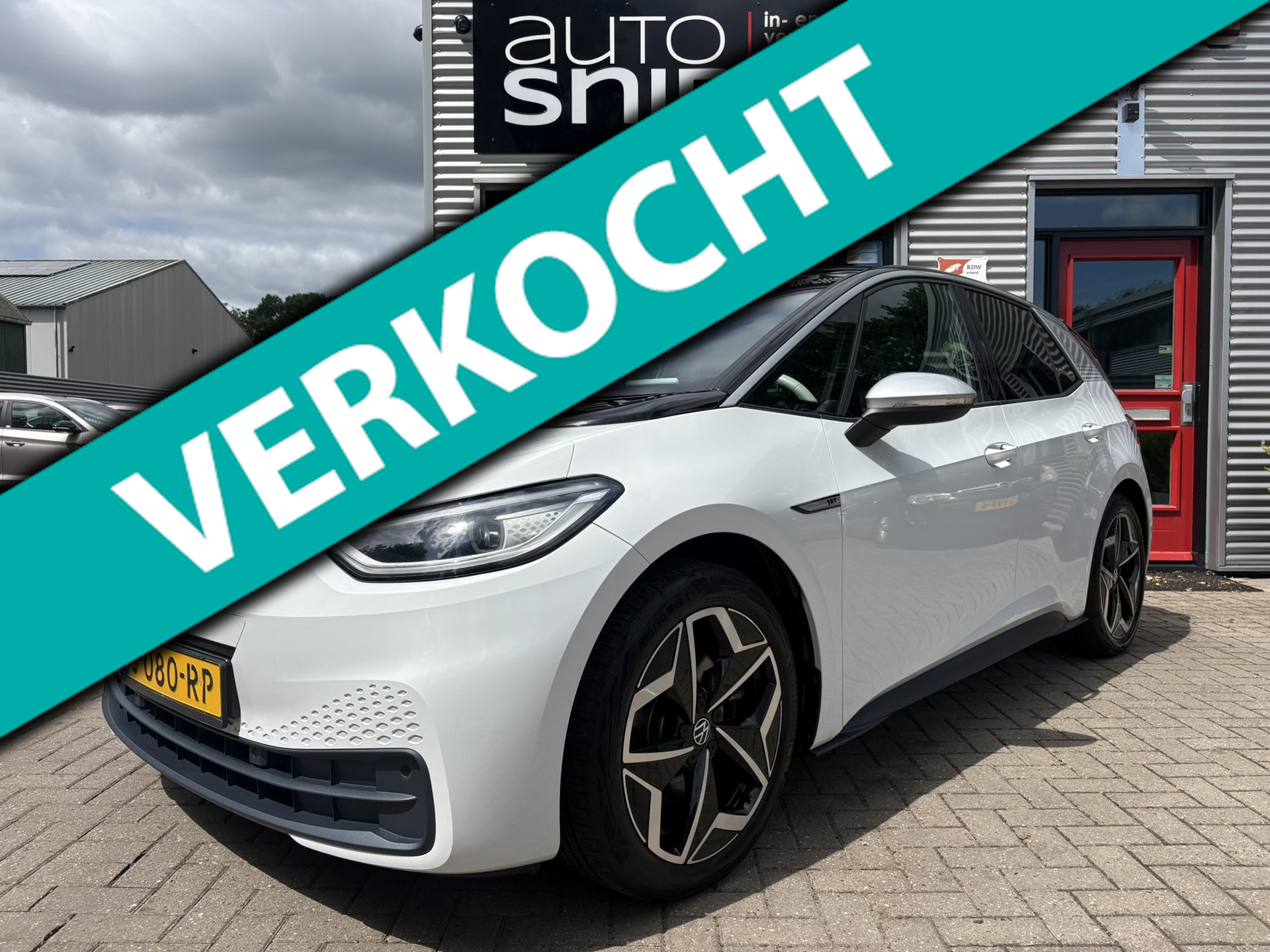 Volkswagen Id.3 Pro 150 KW First Plus 58 kWh -SOH 90.52%-TREKHAAK-KEYLESS-IQ LIGHT-WIT STUUR-LICHTMETALEN VELGEN-STOELVERWARMING-2 TONE-ETC. 2020 - voorkant