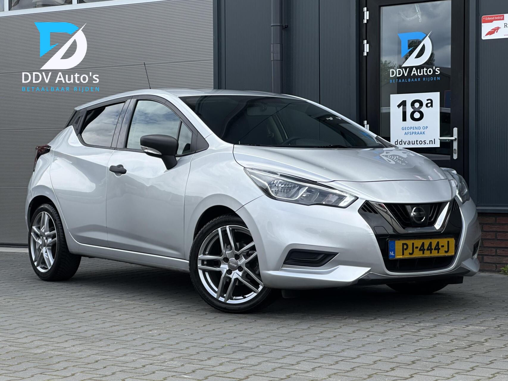 Nissan Nissan Micra 1.0L/71pk Visia+|Origineel NL|NAP|Cruise|Bluetooth|17" LMV|LED|Isofix 2017 - voorkant