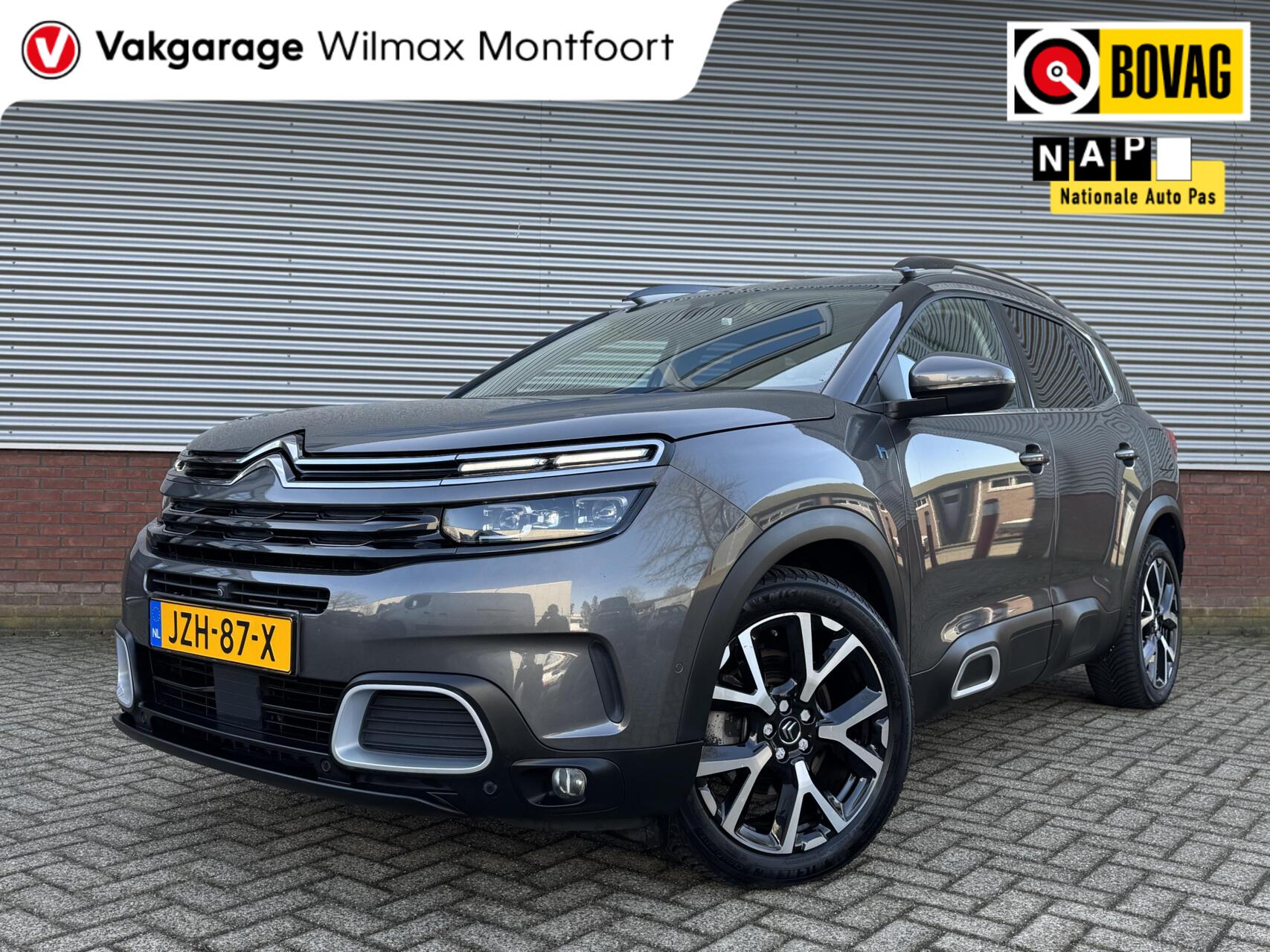 Citroen C5 Aircross 1.6 Plug-in Hybrid 225 pk Shine Sport|Automaat|Leder|360-Camera|Stoelverwarming|Dodehoek.det.|Cruise| 2021 - voorkant