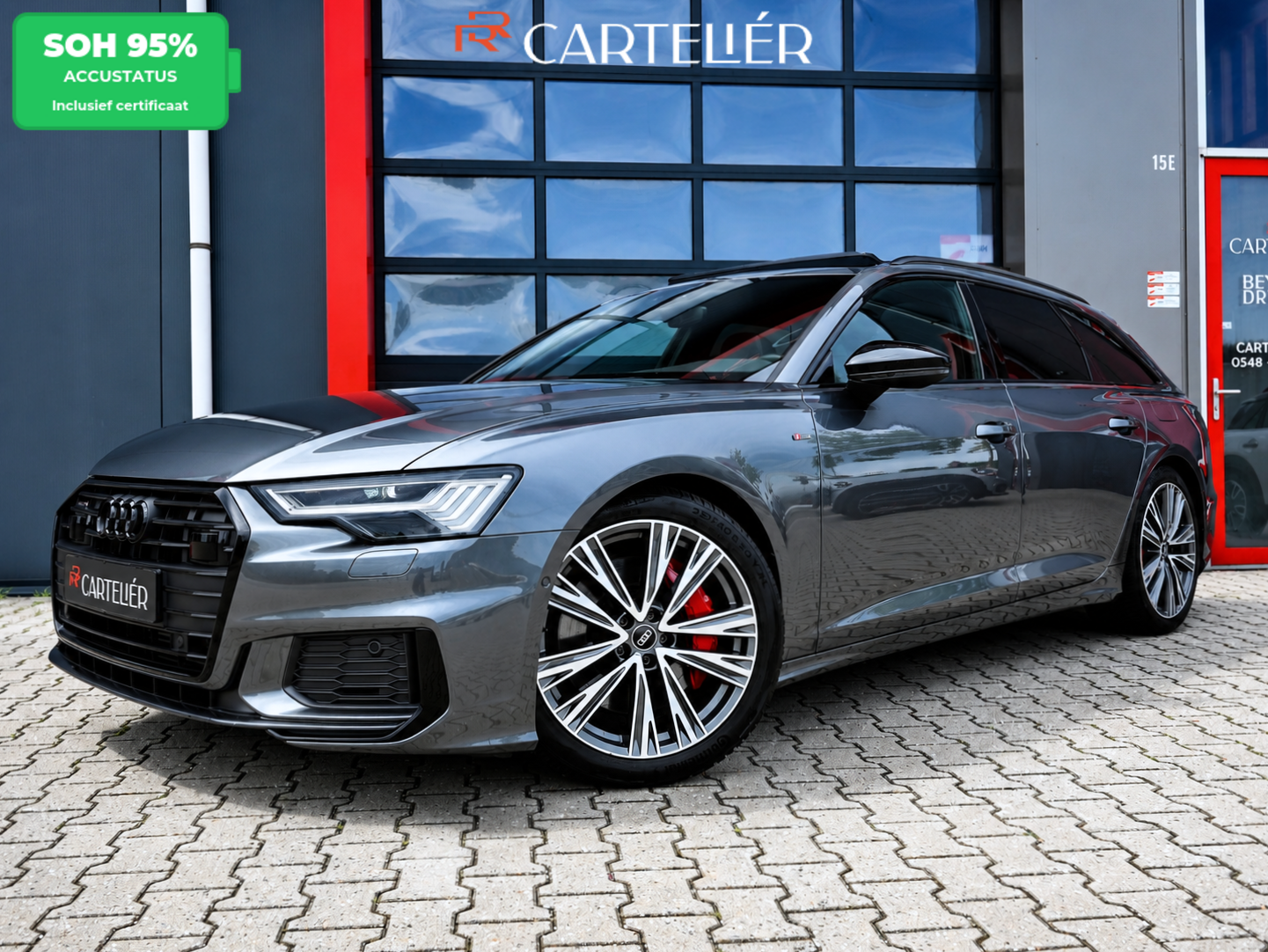 Audi A6 Avant 55 TFSI E 55 TFSI e Quattro S-Line Competition | Pano | Trekhaak| Keyless | Stoel & Stuurwielverwarming | Ambient | Alcantara | Matrix Led (Luxe) | Carplay / Android Auto | Camera | Flippers | ACC | Lane Assist | 20'' 2022 - voorkant