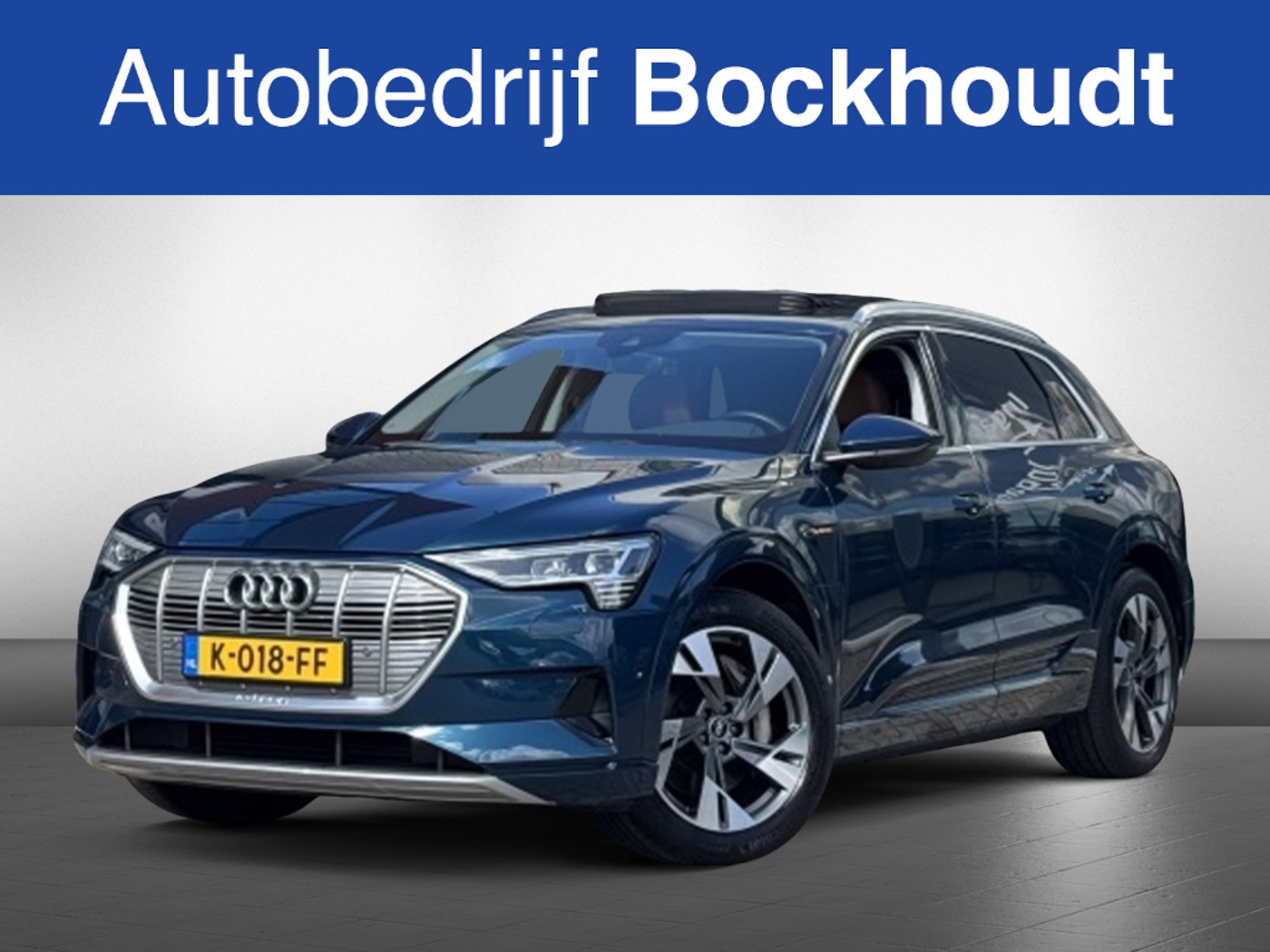 Audi E-tron 55 55 quattro Business edition Plus 95 kWh SOH 89% LEER PANO ADAP CRUISE. 2020 - voorkant