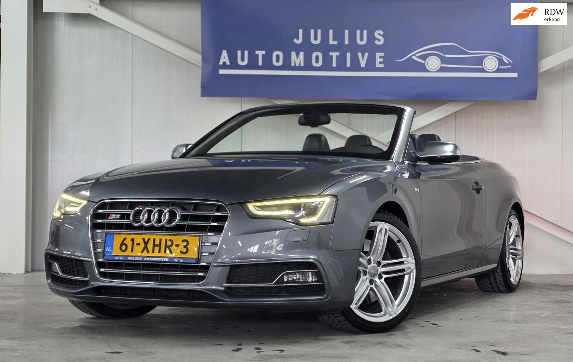 Audi Audi S5 Cabriolet 3.0 TFSI S5 quattro Pro Line B&O SportDiff Kuipstoelen PDC Keyless Xenon Historie 2012 - voorkant