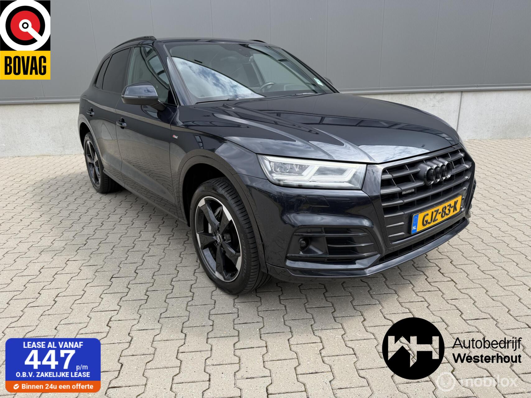 Audi Q5 55 TFSI e quattro 367PK Panorama Navi Hybride Full optie 2020 - voorkant