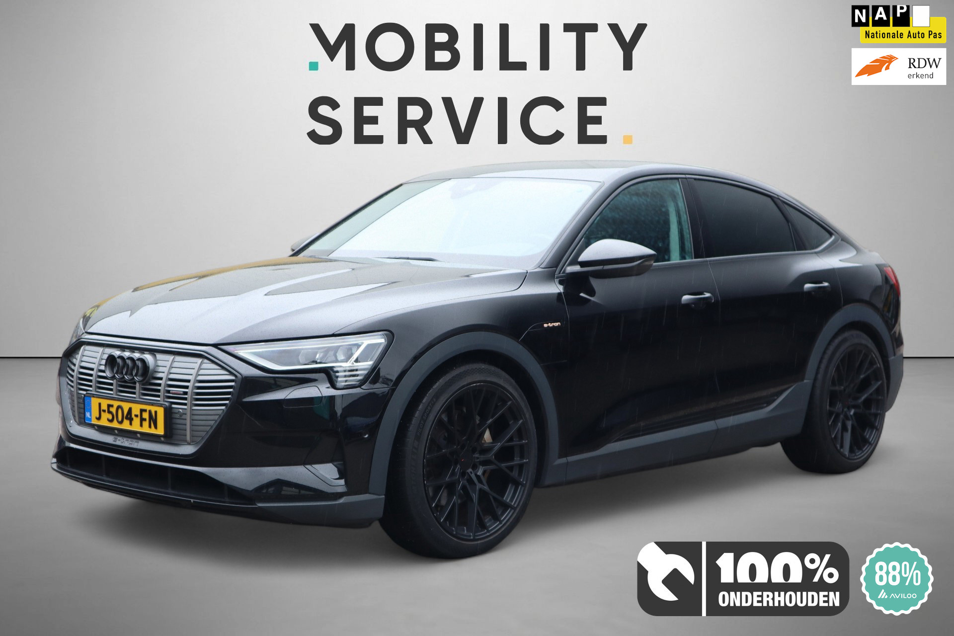 Audi E-tron Sportback 50 50 quattro edition 71 kWh SOH89% LED Leder CarPlay Leder Sportstoelen 2020 - voorkant