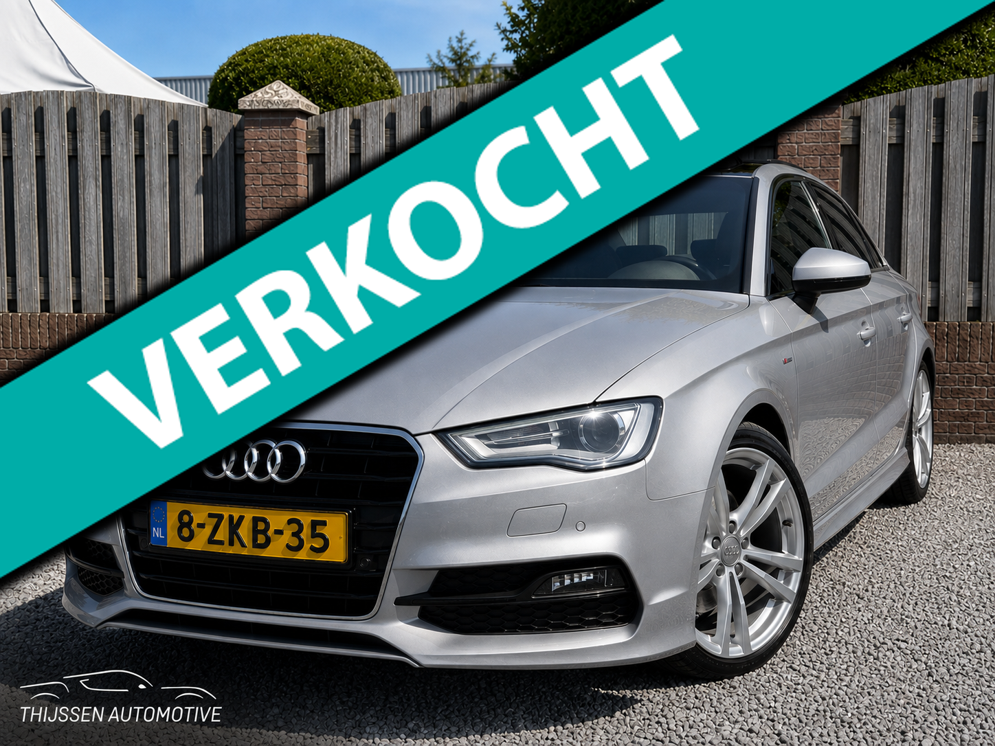 Audi A3 Limousine 1.4 TFSI CoD Ambition Pro Line S RS3 KUIP STOELLEN PANO CLIMA NAVI AUTOMAAT AFNEEMBARE TREKHAAK 3X S-LINE 2015 - voorkant