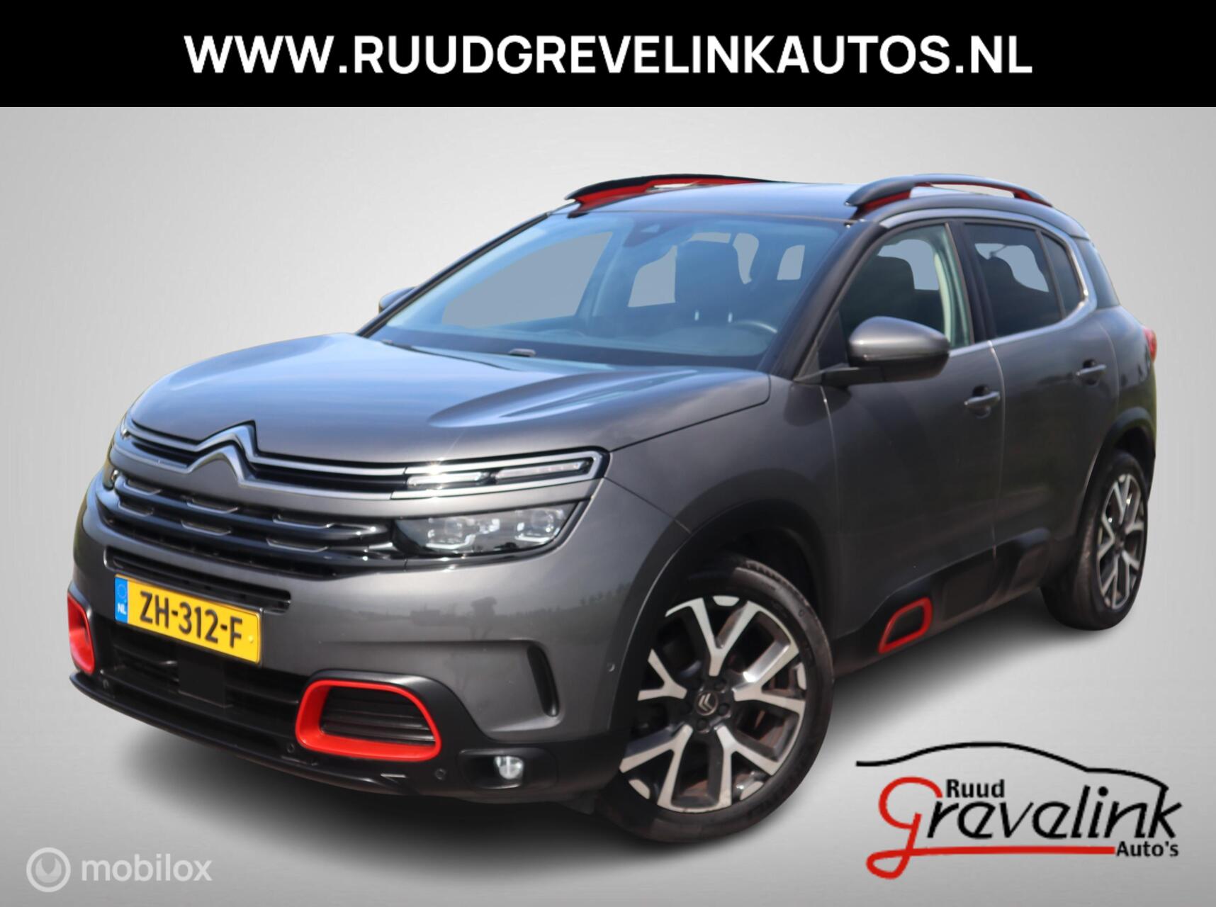 Citroen C5 Aircross 1.2 PT 131 PK H6 Navi Leer Camera 19"Velg Led Stoelverwarming DonkerGlas 2019 - voorkant