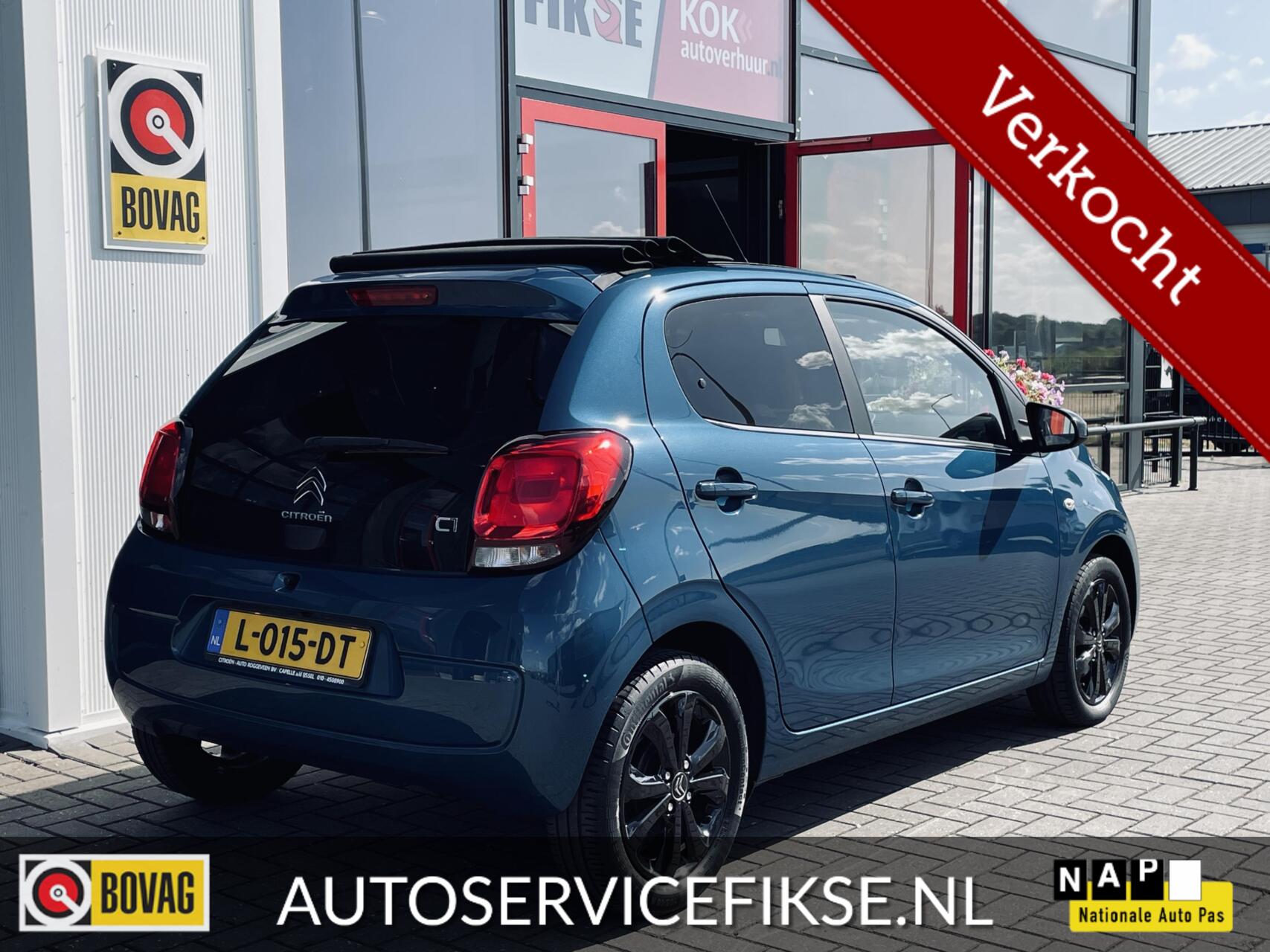 Citroen C1 1.0 VTi AIRSCAPE SHINE | CABRIO DAK | 1e EIGENAAR | 2021 - voorkant
