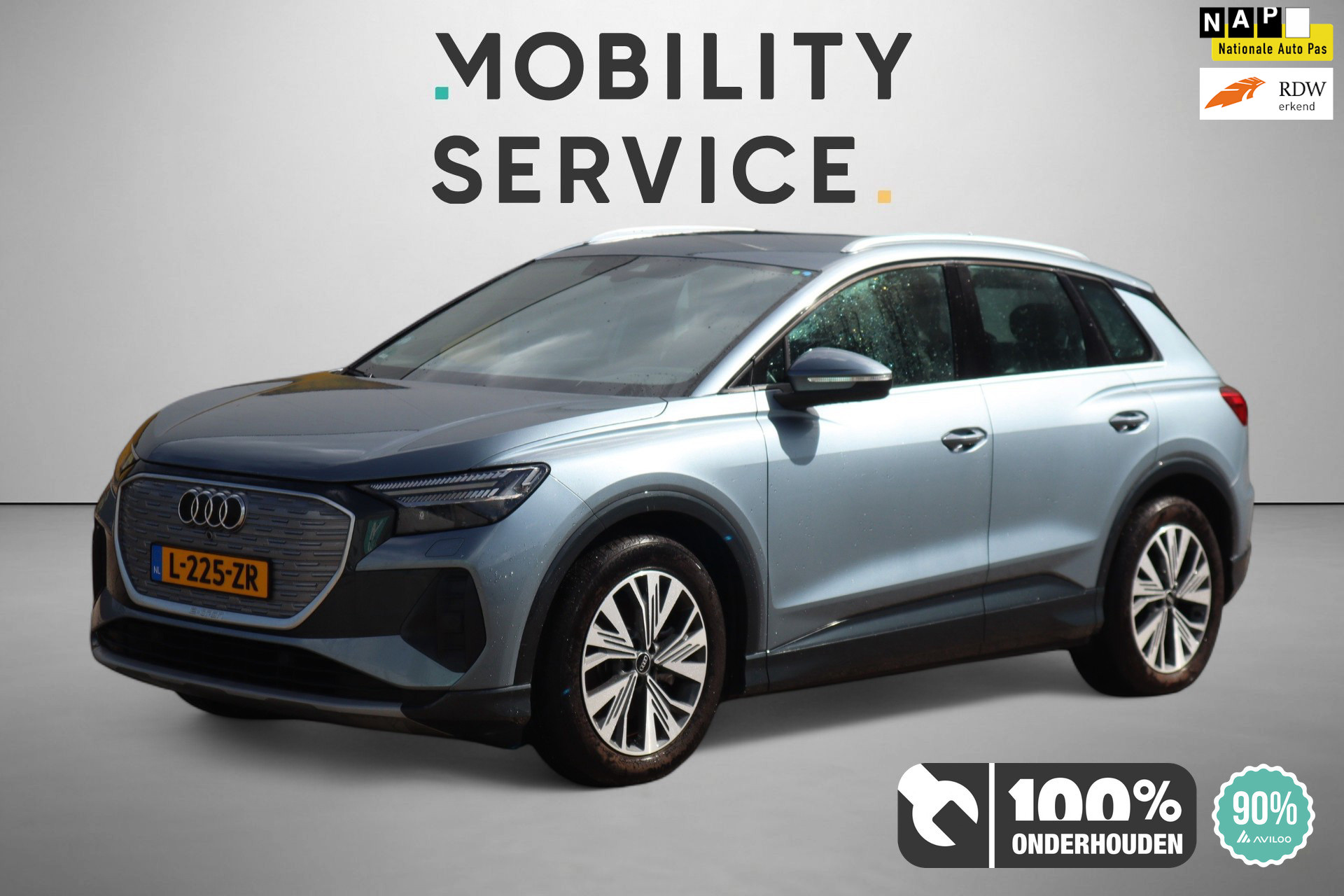 Audi Q4 E-tron 40 Launch edition Advanced 77 kWh SOH90% Warmtepomp Clima Cruise Matrix 2021 - voorkant