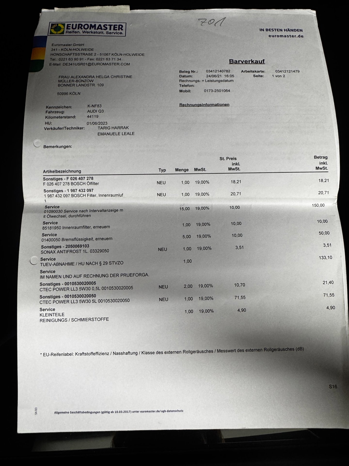 Foto van Audi Q3