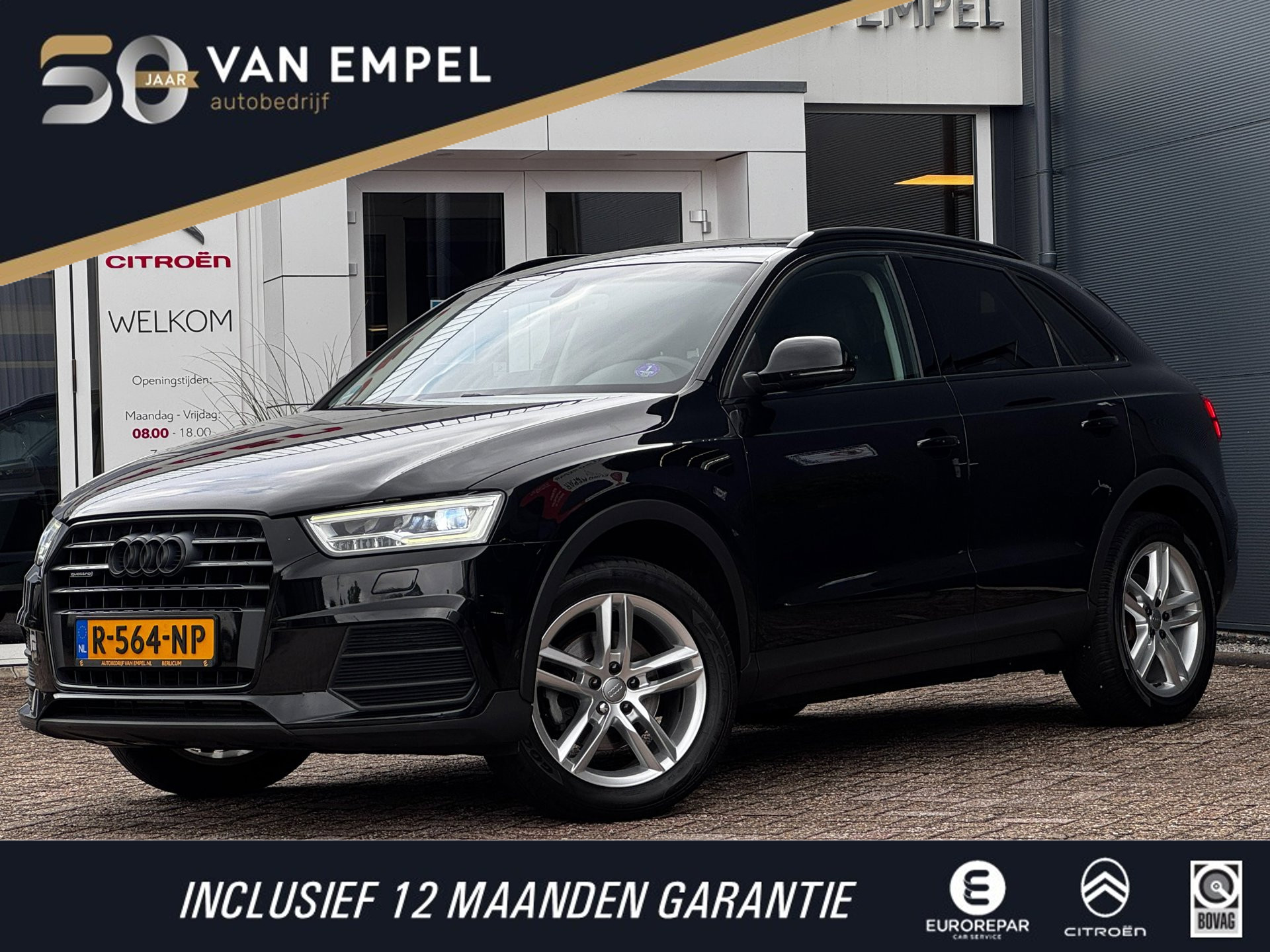Audi Q3 2.0 TFSI quattro Sport Pro Line S | 180 PK | Stoelverwarming | Climate control | Navigatie | Automaat 2016 - voorkant